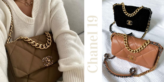 The Chanel 19 bag different colors / Chanel 19 bag different sizes 