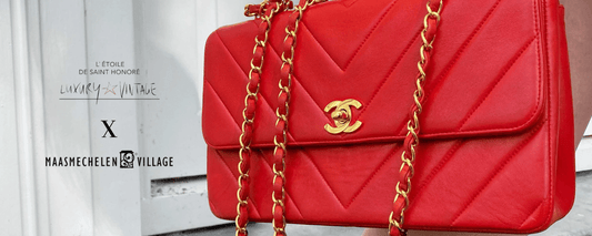 The Village Maasmechelen Belgium / Chanel Coco Top Handle Handbag Red Chevron Lamsbkin Leather / Chanel Vintage bag / Chanel Bag Vintage / Chanel Classic Bag 