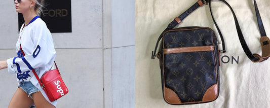 Louis Vuitton x Supreme Danube in Epi red leather and Louis Vuitton Danube Monogram canvas