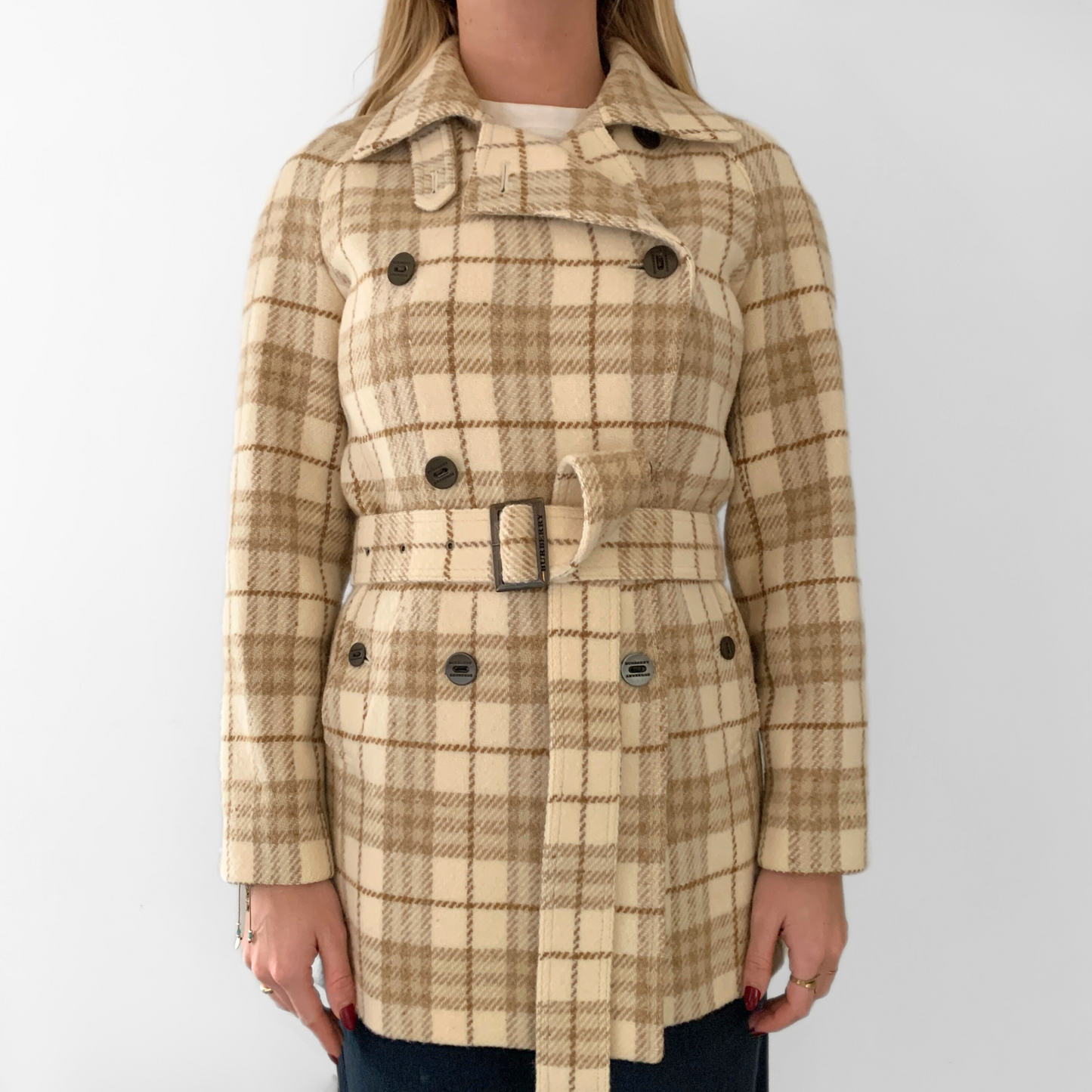 Vintage Burberry Coat Short