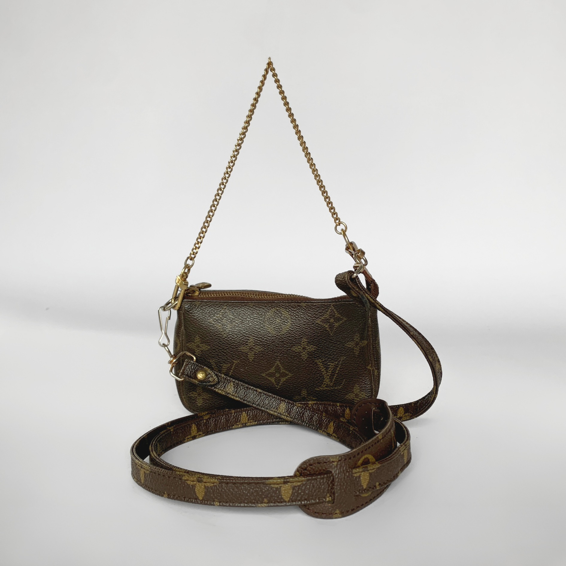 Louis Vuitton Louis Vuitton Mini Pochette Strap Monogram Canvas - Shoulder bags - Etoile Luxury Vintage