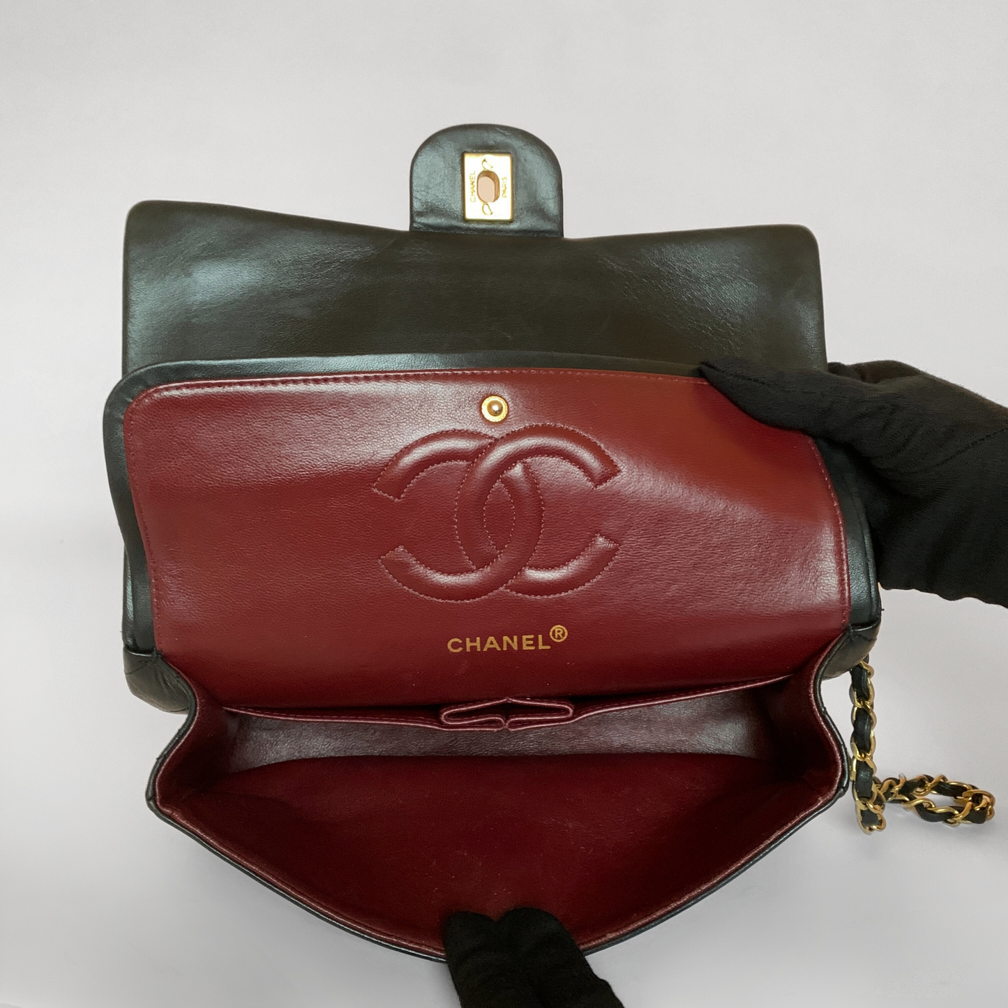 Chanel Chanel Classic Double Flap Bag Medium Lambskin Leather - Shoulder bags - Etoile Luxury Vintage