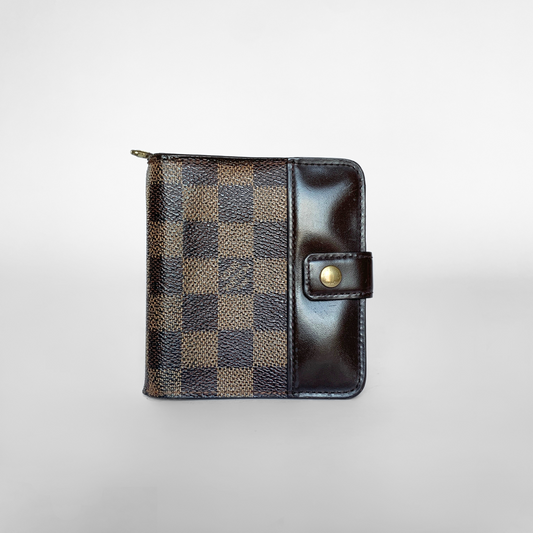 Louis Vuitton Zipper Wallet Damier Ebene Canvas