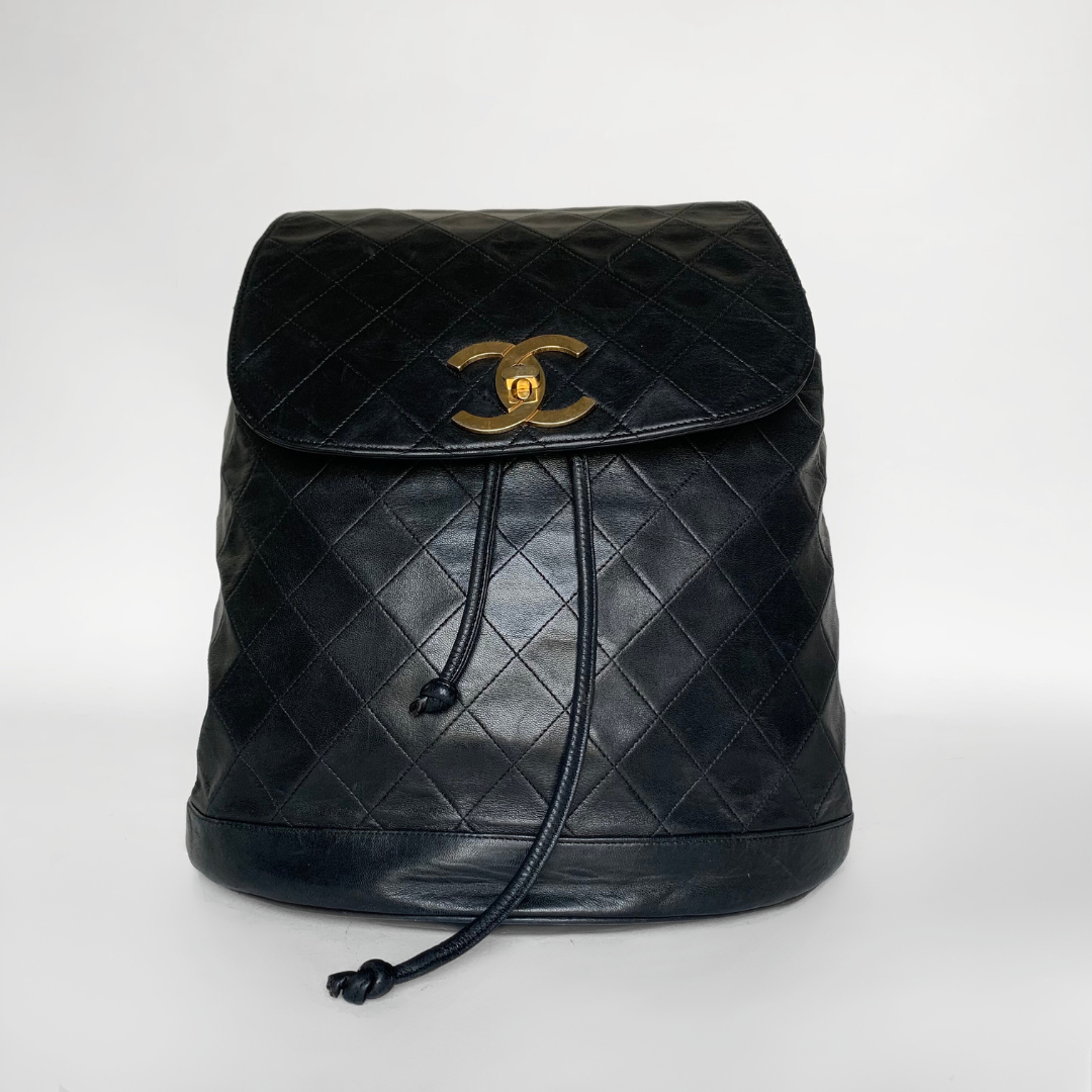 Chanel Chanel CC Backpack Lambskin Leather - Backpacks - Etoile Luxury Vintage