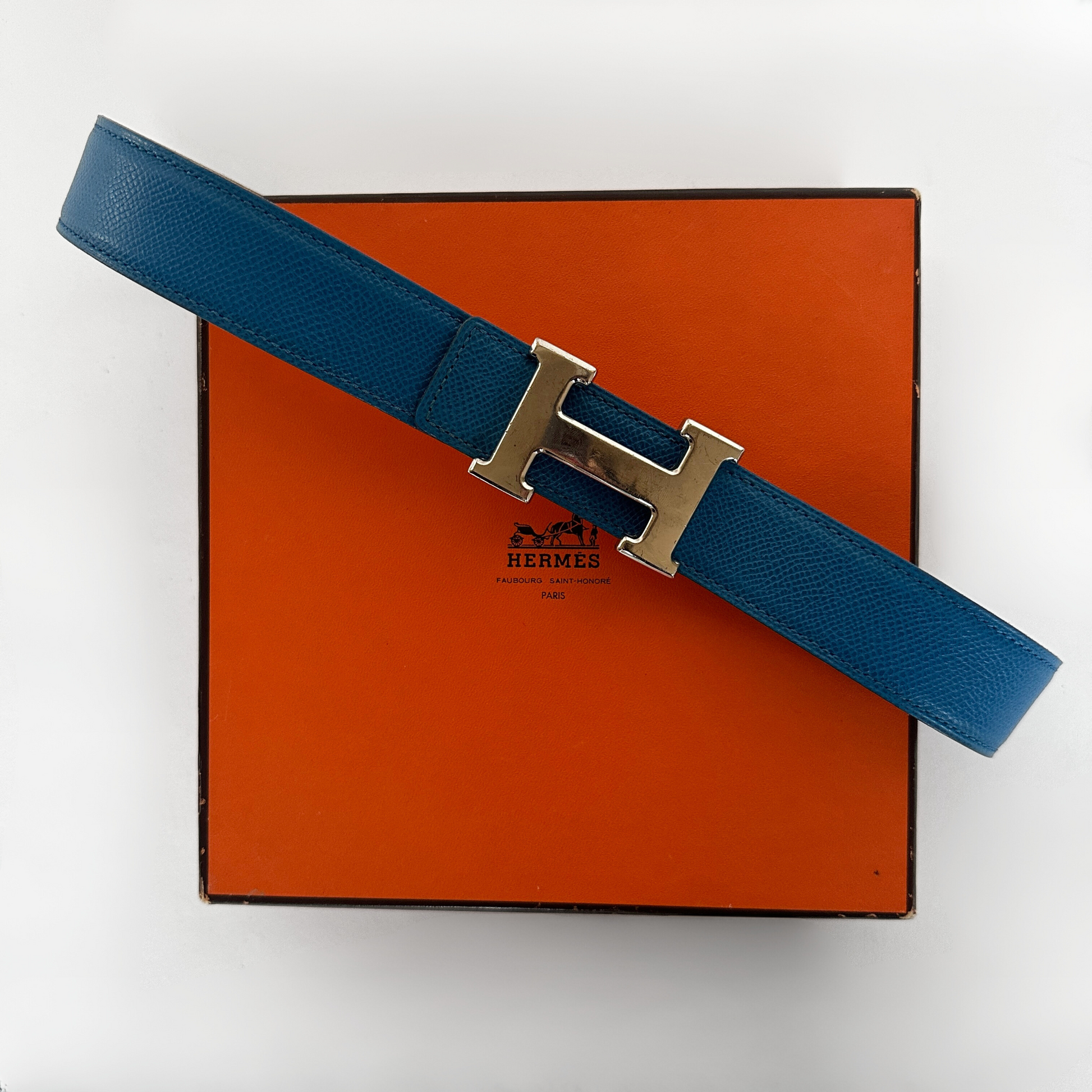 Herm&egrave;s Herm&egrave;s H Belt Leather - Belts - Etoile Luxury Vintage