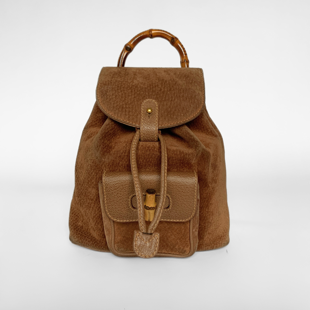 Gucci Bamboo Backpack Small Leather