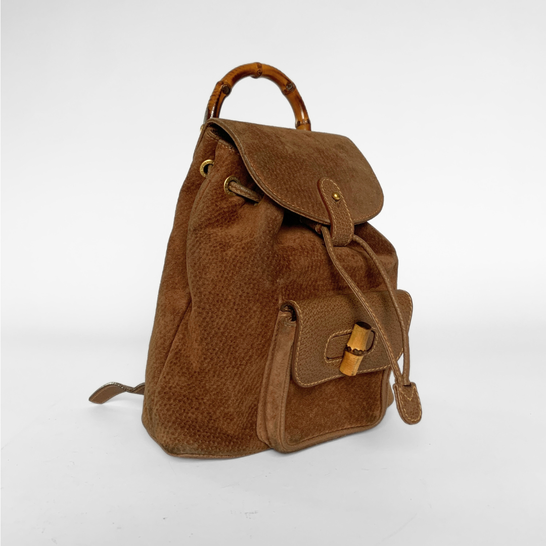 Gucci Bamboo Backpack Small Leather