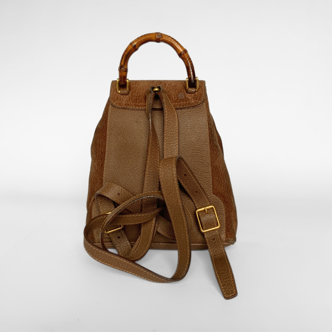 Gucci Bamboo Backpack Small Leather