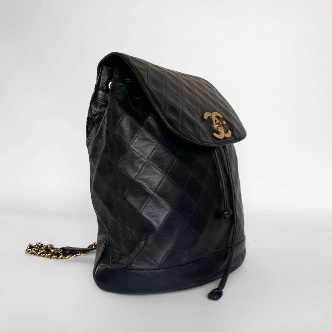 Chanel Chanel CC Backpack Lambskin Leather - Backpacks - Etoile Luxury Vintage