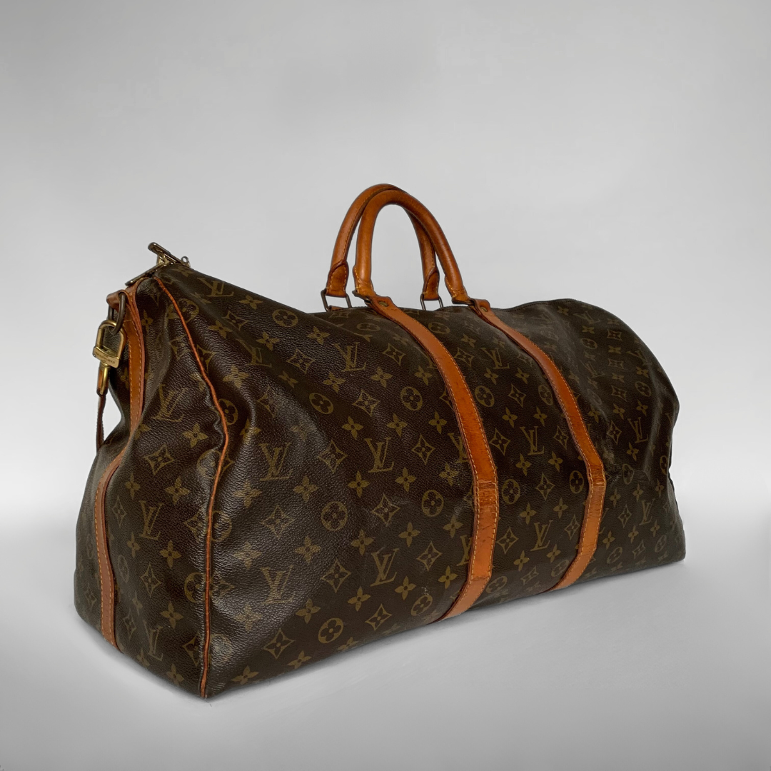 Louis Vuitton Louis Vuitton Keepall 55 Bandouli&egrave;re Monogram Canvas - Handbags - Etoile Luxury Vintage