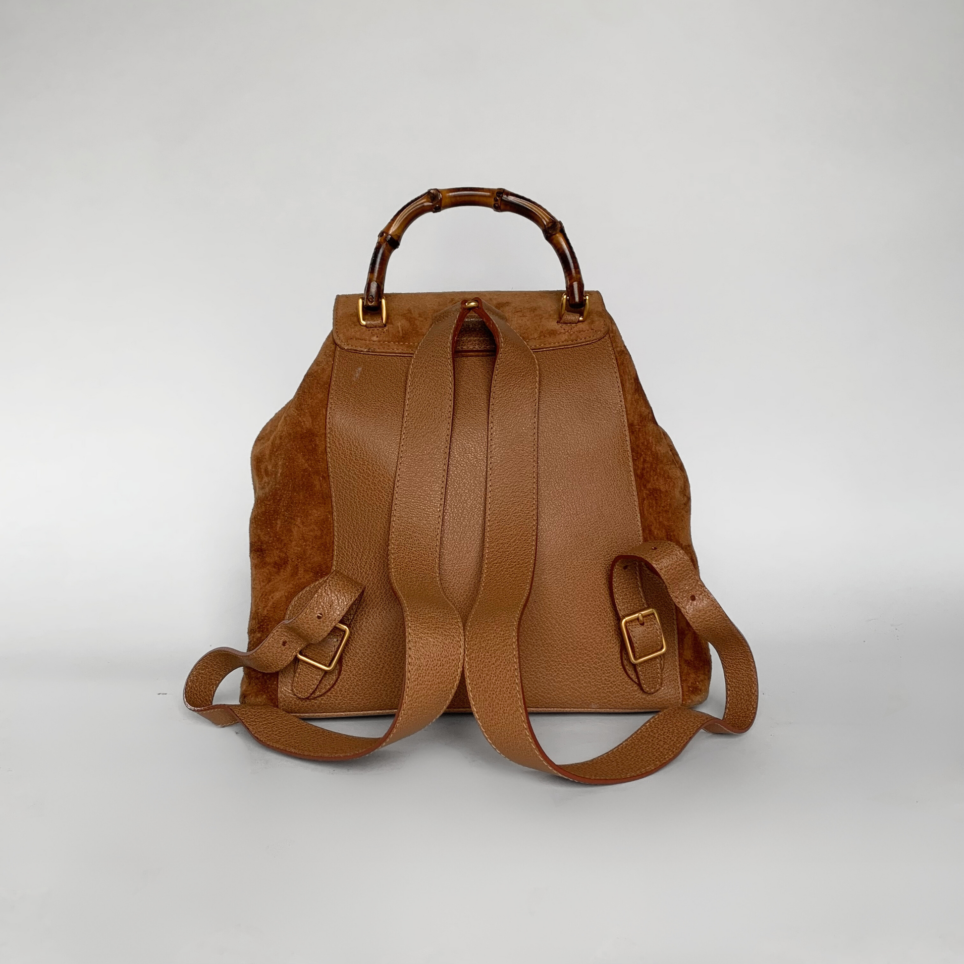 Gucci Gucci Bamboo Su&egrave;de Backpack - Backpacks - Etoile Luxury Vintage