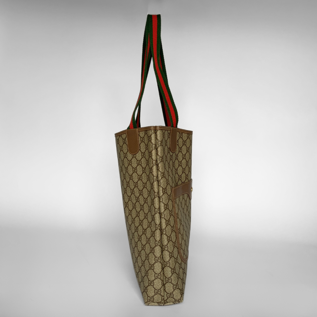 Gucci Gucci Supreme Sherry Line Tote Bag Monogram PVC - Shoulder Bags - Etoile Luxury Vintage