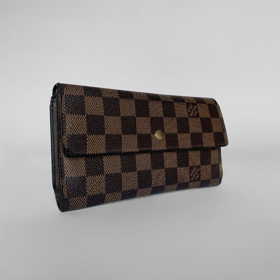 Louis Vuitton Wallet International Damier Ebene Canvas