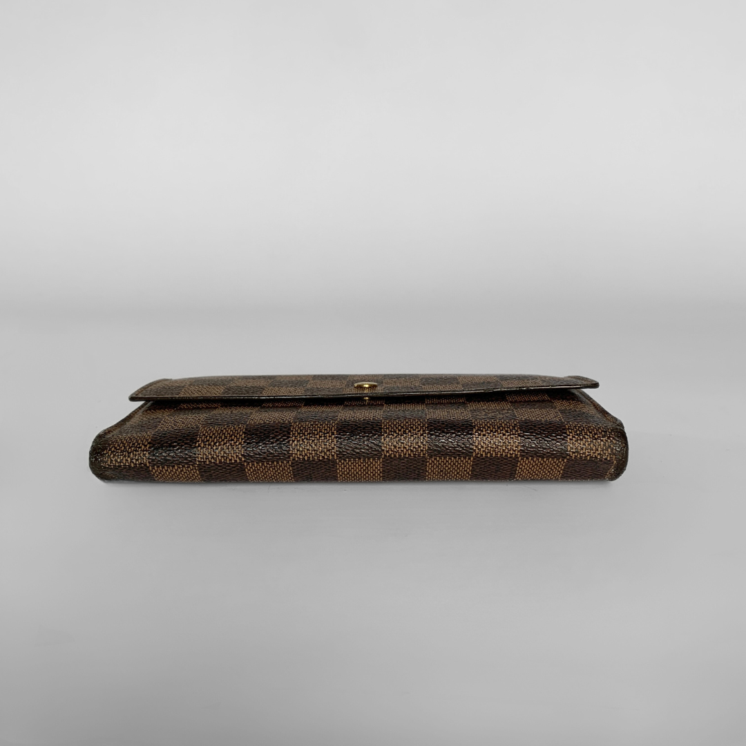 Louis Vuitton Wallet International Damier Ebene Canvas