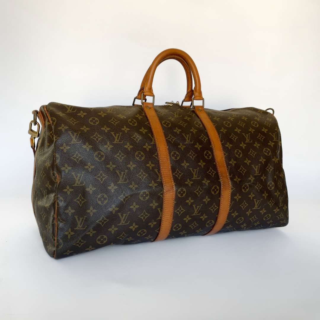 Louis Vuitton Louis Vuitton Keepall 55 Bandouli&egrave;re Monogram Canvas - Handbags - Etoile Luxury Vintage