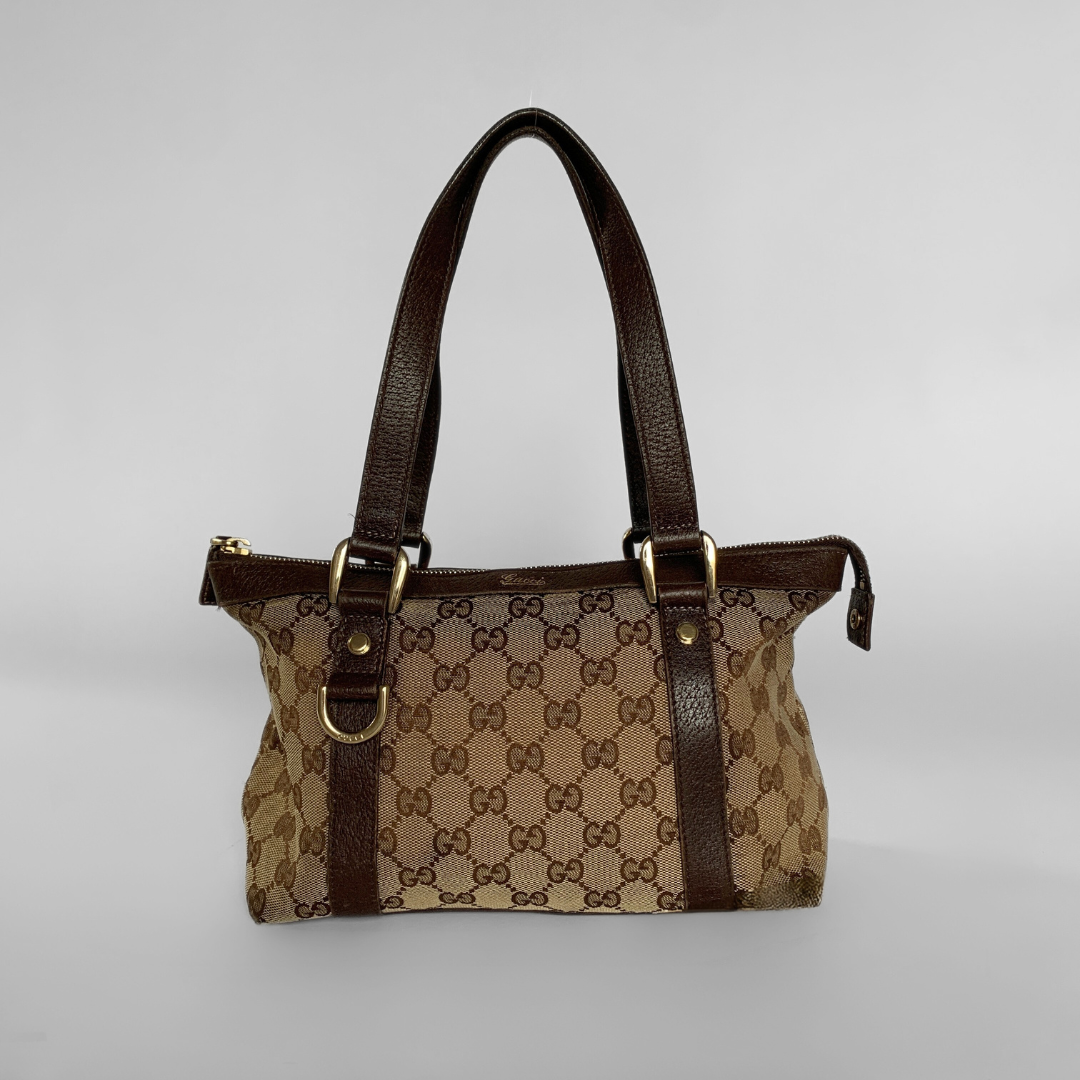 Gucci Abbey Tote Bag Small Monogram Canvas