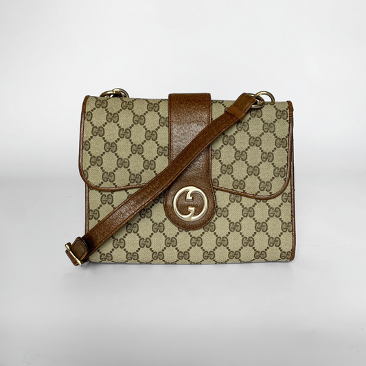 Gucci Gucci GG Canvas Print Bag - Shoulder bags - Etoile Luxury Vintage