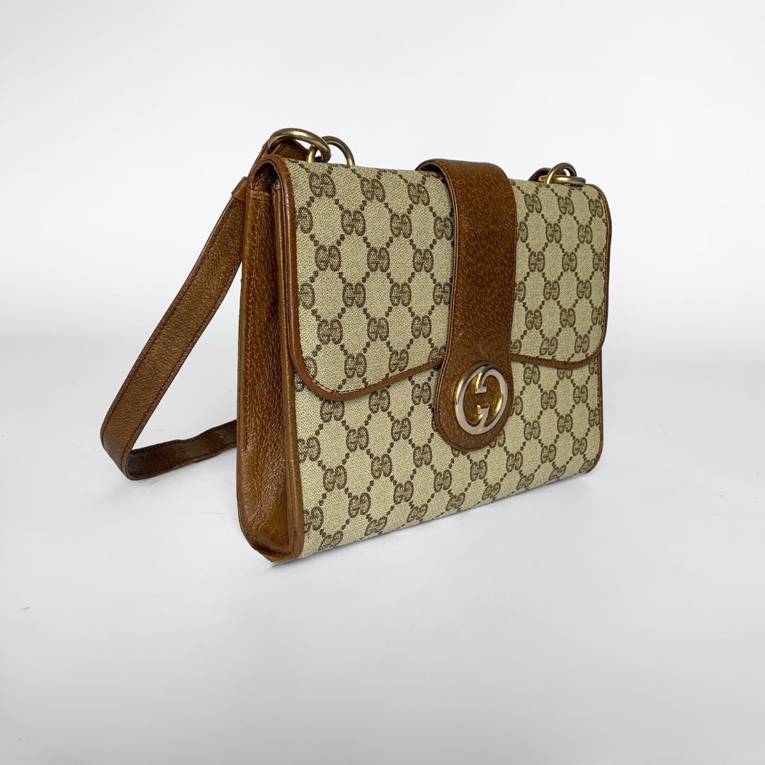 Gucci Gucci GG Canvas Print Bag - Shoulder bags - Etoile Luxury Vintage