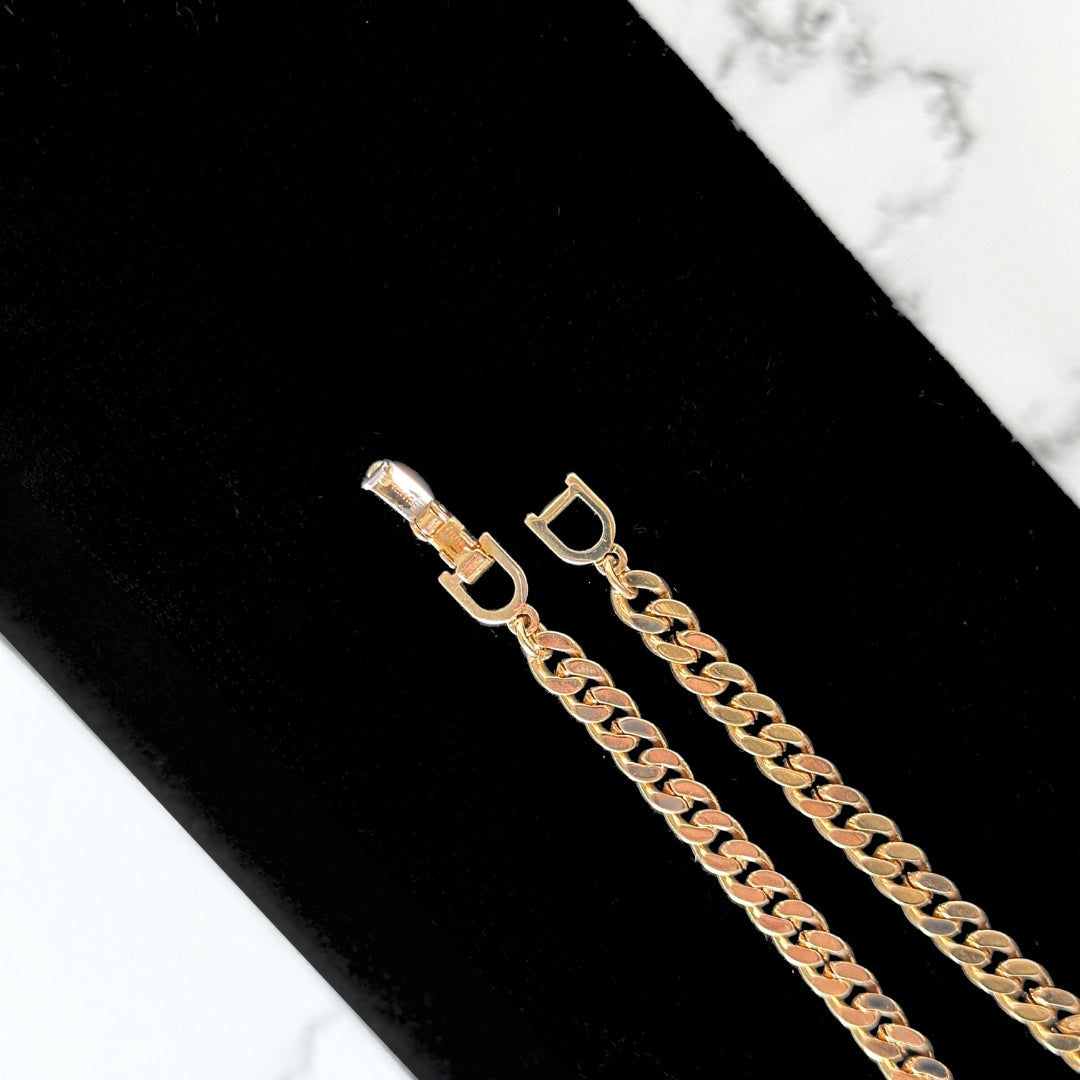 Dior Dior Pendant Bracelet Gold Colored Metal - Bracelets - Etoile Luxury Vintage