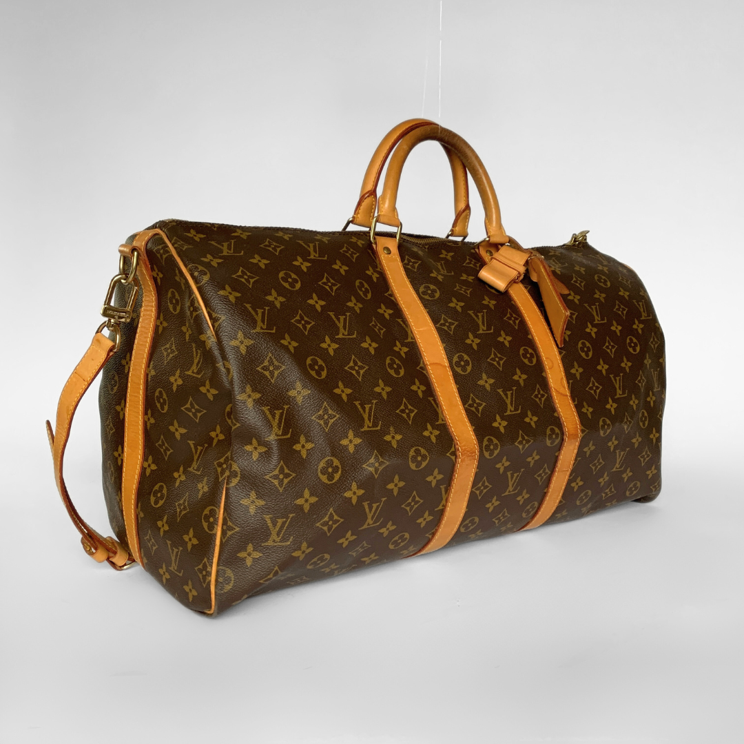 Louis Vuitton Louis Vuitton Keepall 55 Bandouli&egrave;re Monogram Canvas - Travel bags - Etoile Luxury Vintage