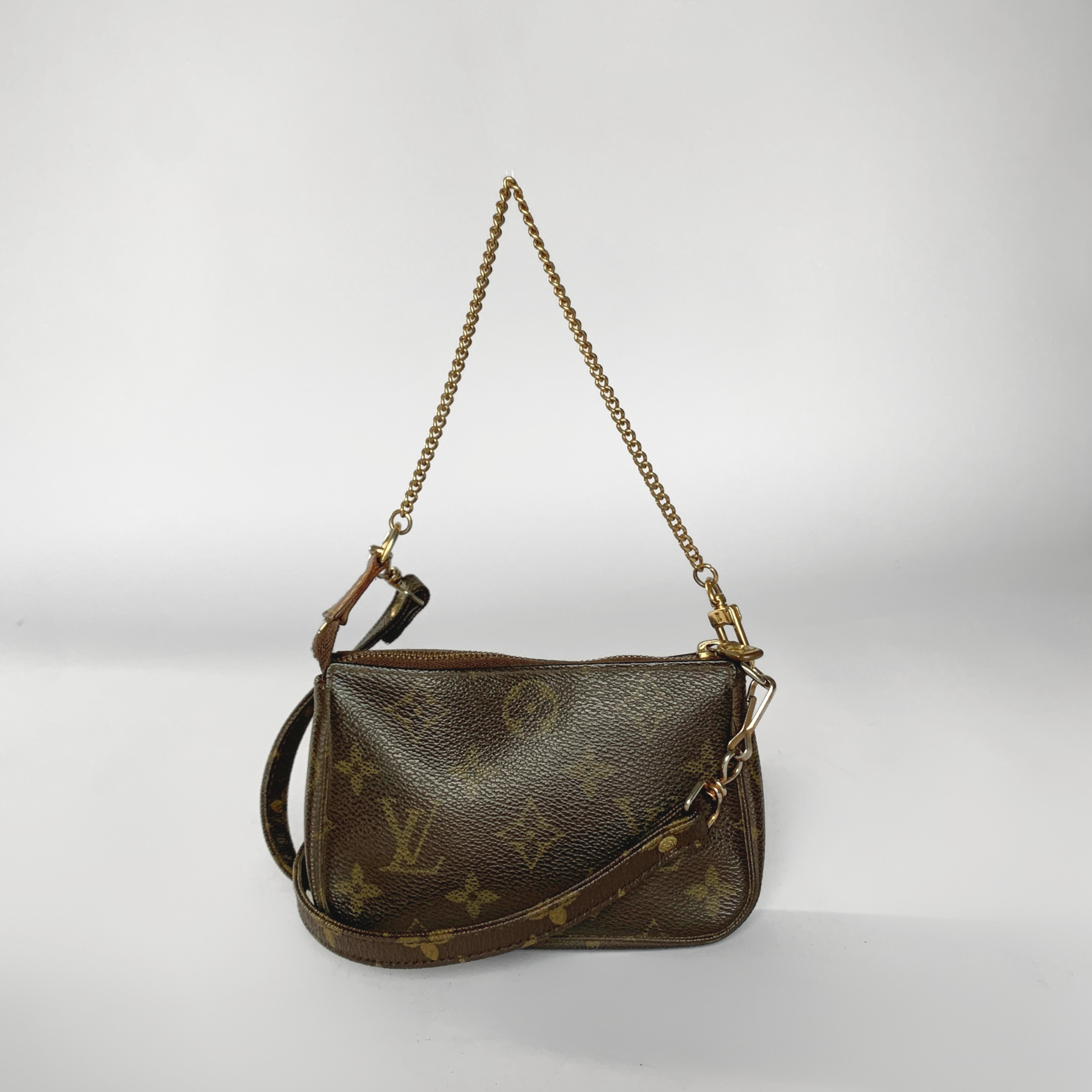 Louis Vuitton Louis Vuitton Mini Pochette Strap Monogram Canvas - Shoulder bags - Etoile Luxury Vintage