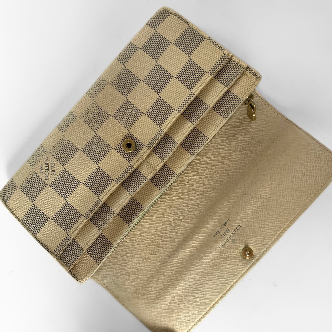 Louis Vuitton Louis Vuitton Wallet Large Damier Azur Canvas - Wallets - Etoile Luxury Vintage