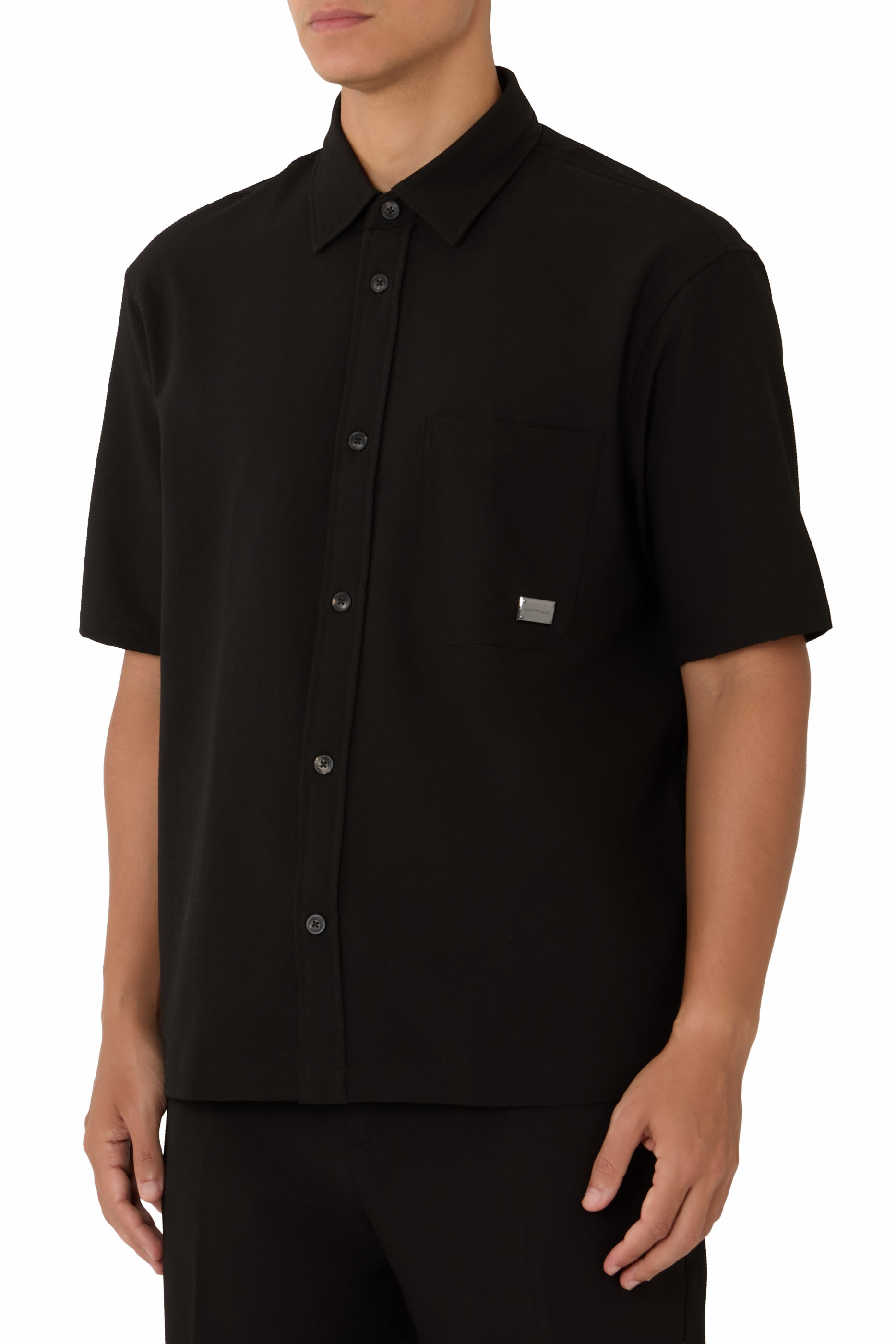 Seersucker Short Sleeves Shirt