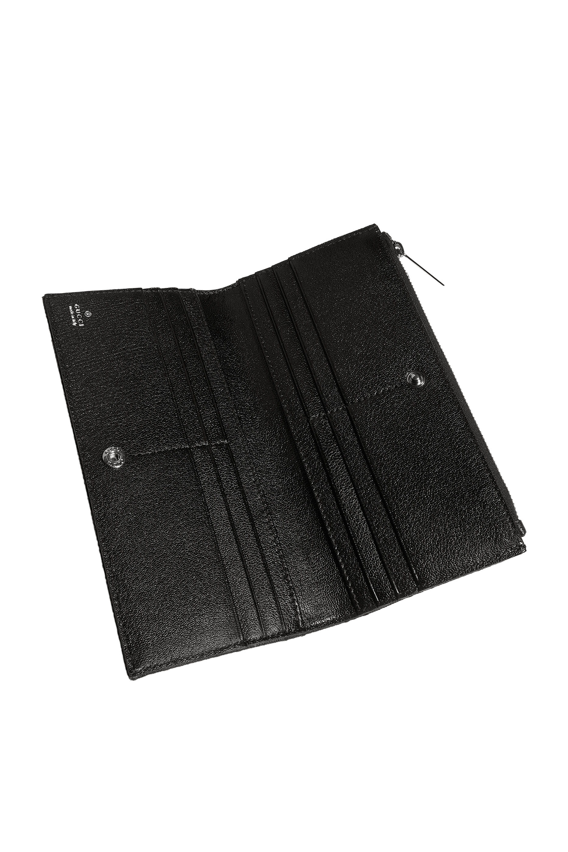 Long Wallet with Logo Plaque