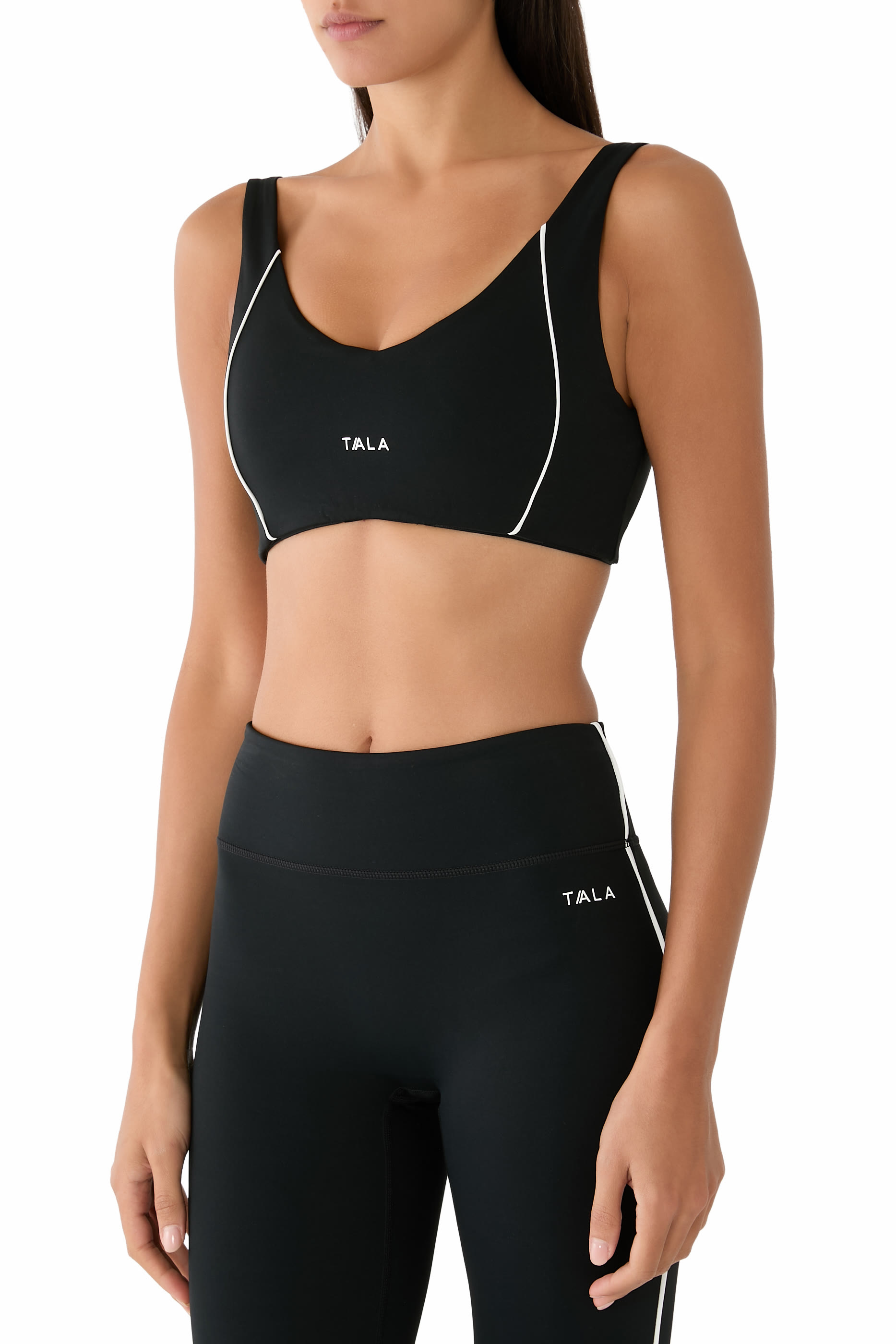 SkinLuxe Contrast Piping Sports Bra