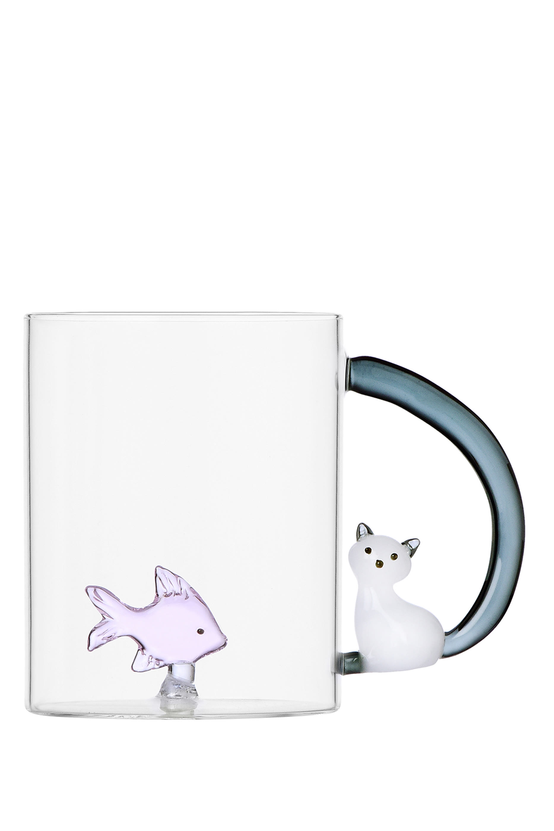 Tabby Cat Mug Fish  Cat