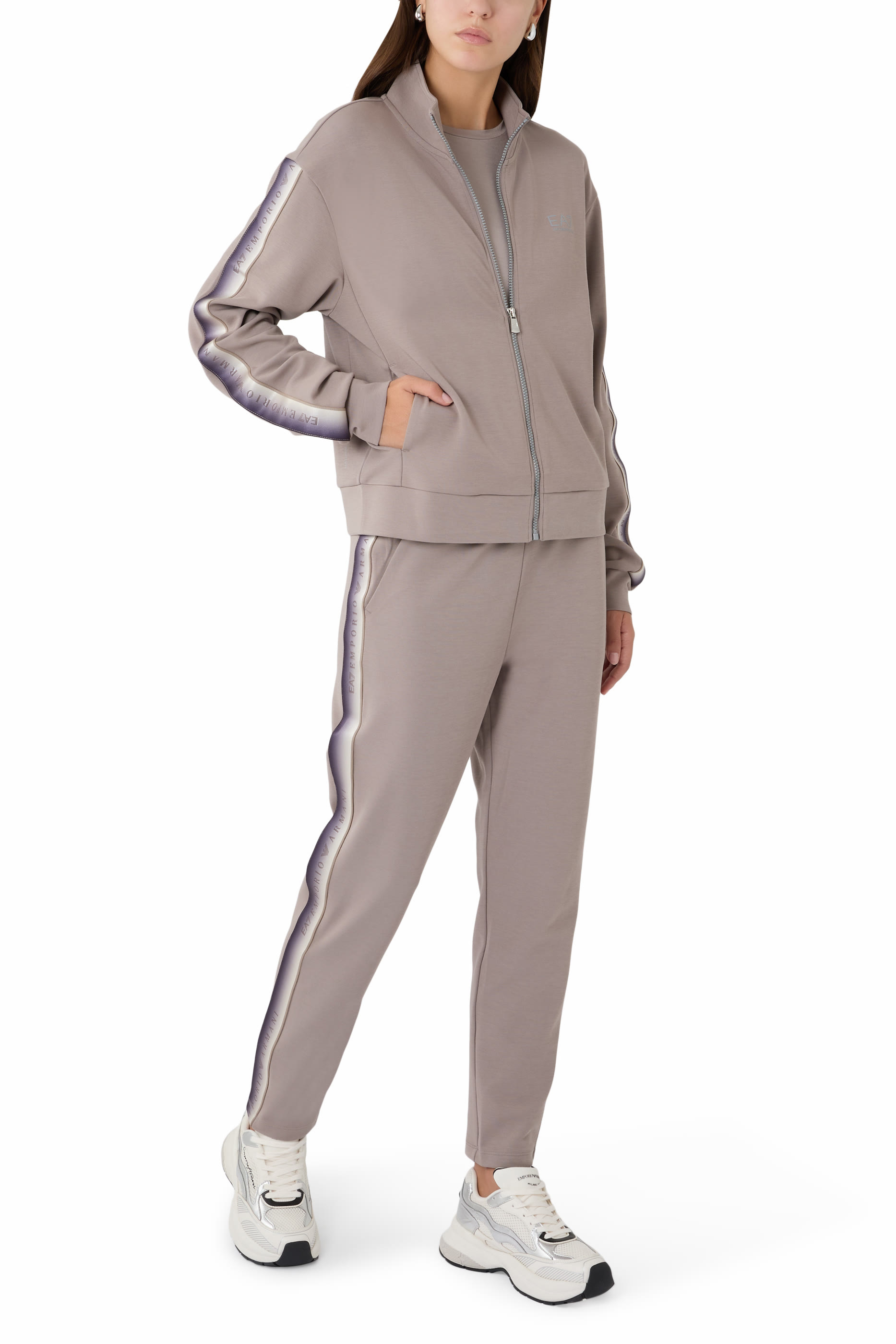 EA7 Logo Tape Tracksuit Set