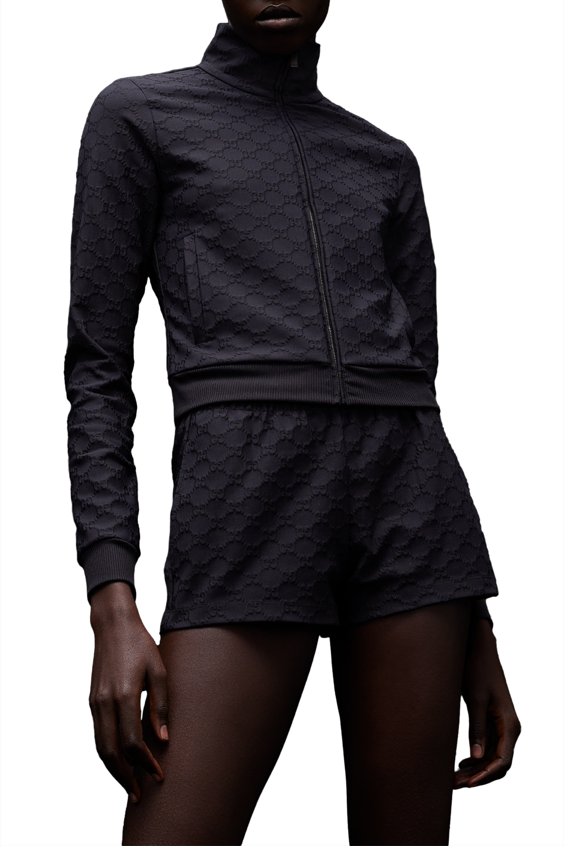 GG Jersey Jacquard Zip Jacket