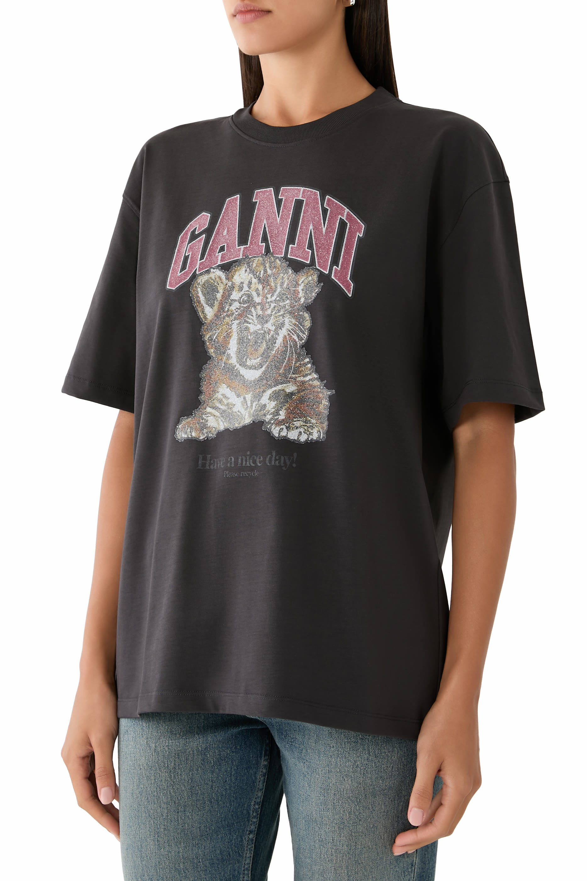 Caviar Print Tiger T-shirt