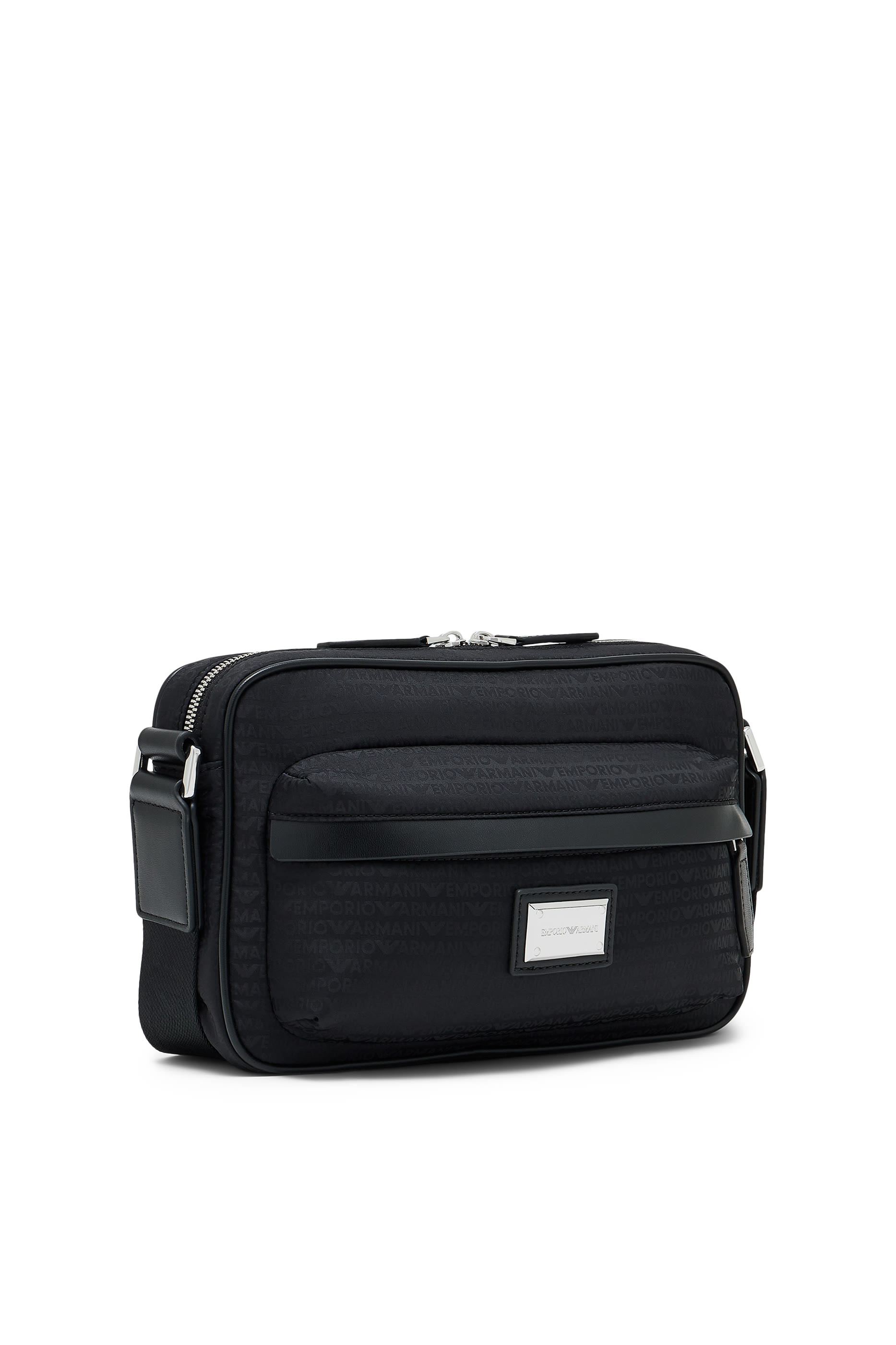 Logo Zip Crossbody Messenger Bag