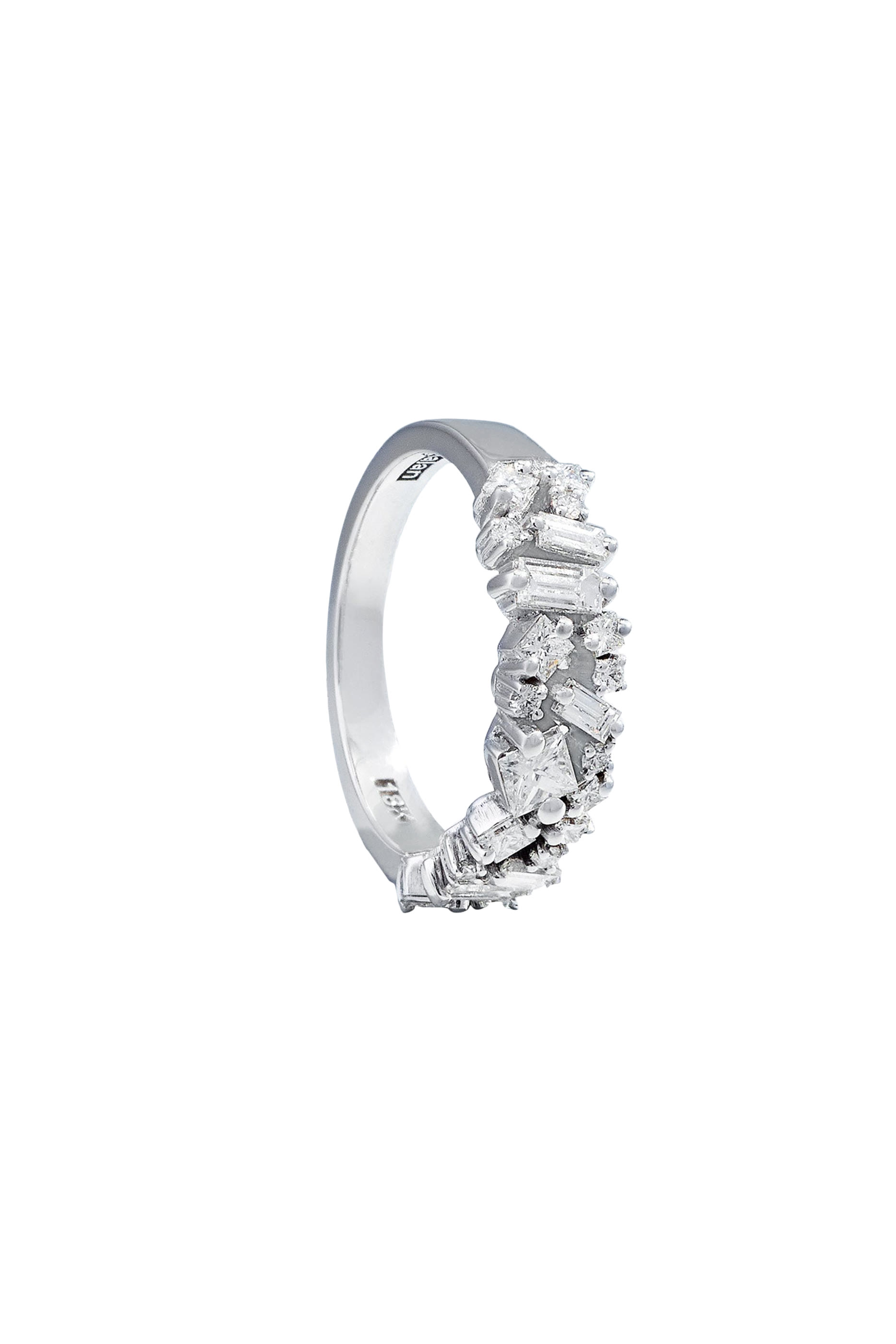  La Fantaisie Half Band, 18K White Gold  Diamonds