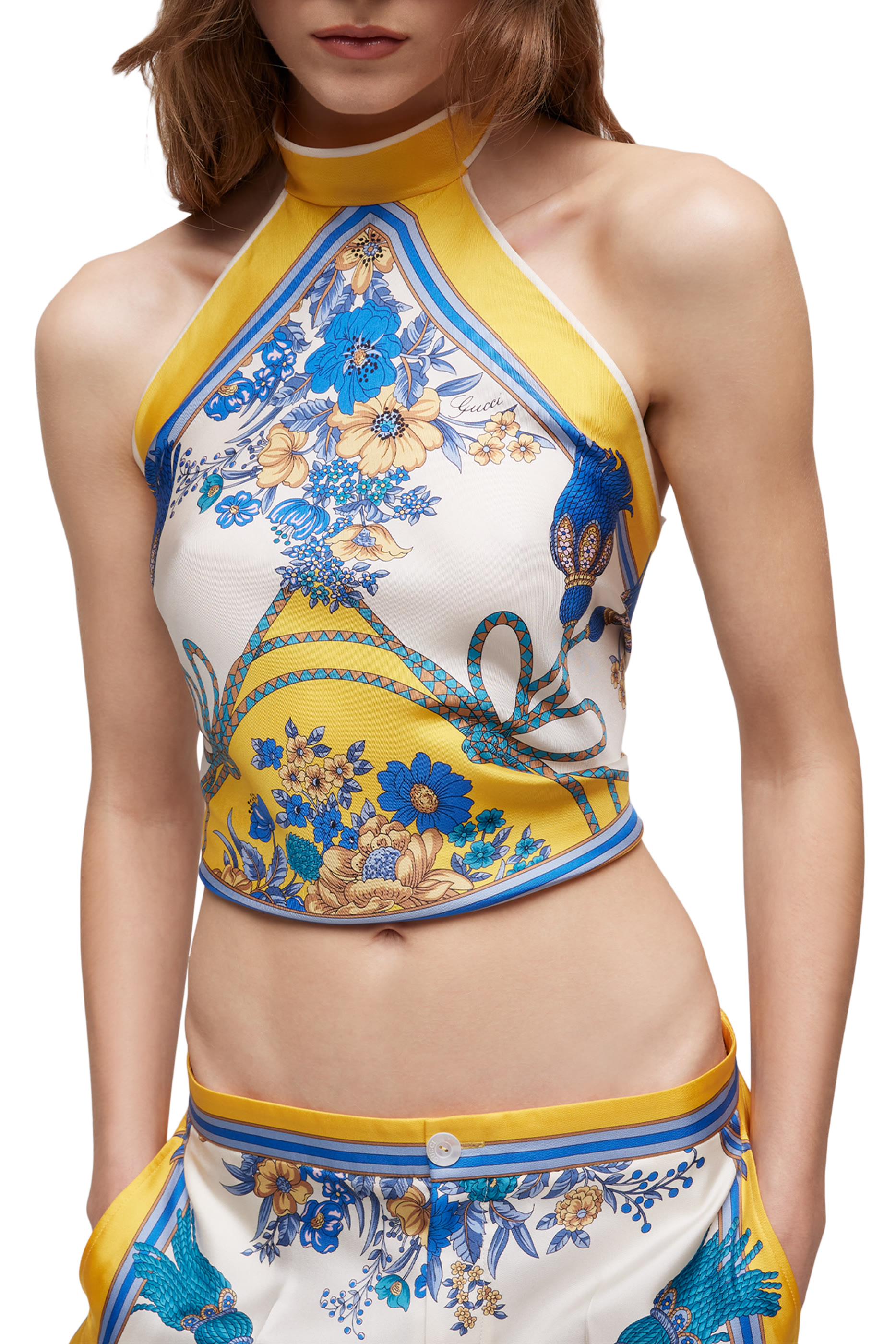 Allover Floral Print Top