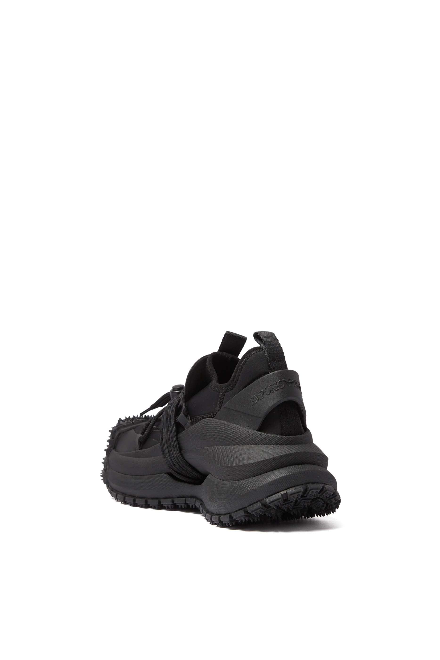 Nylon Sneakers with Scuba Details and Drawstring