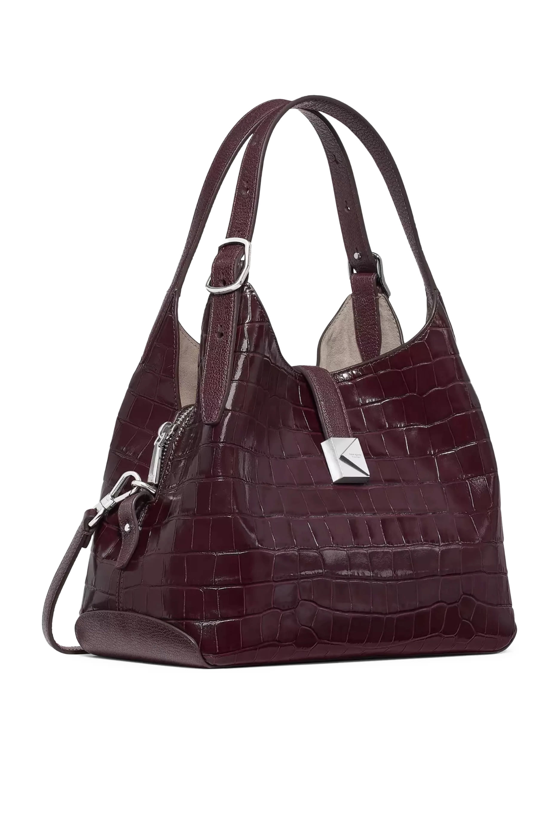 Deco Croc Embossed Crossbody Tote