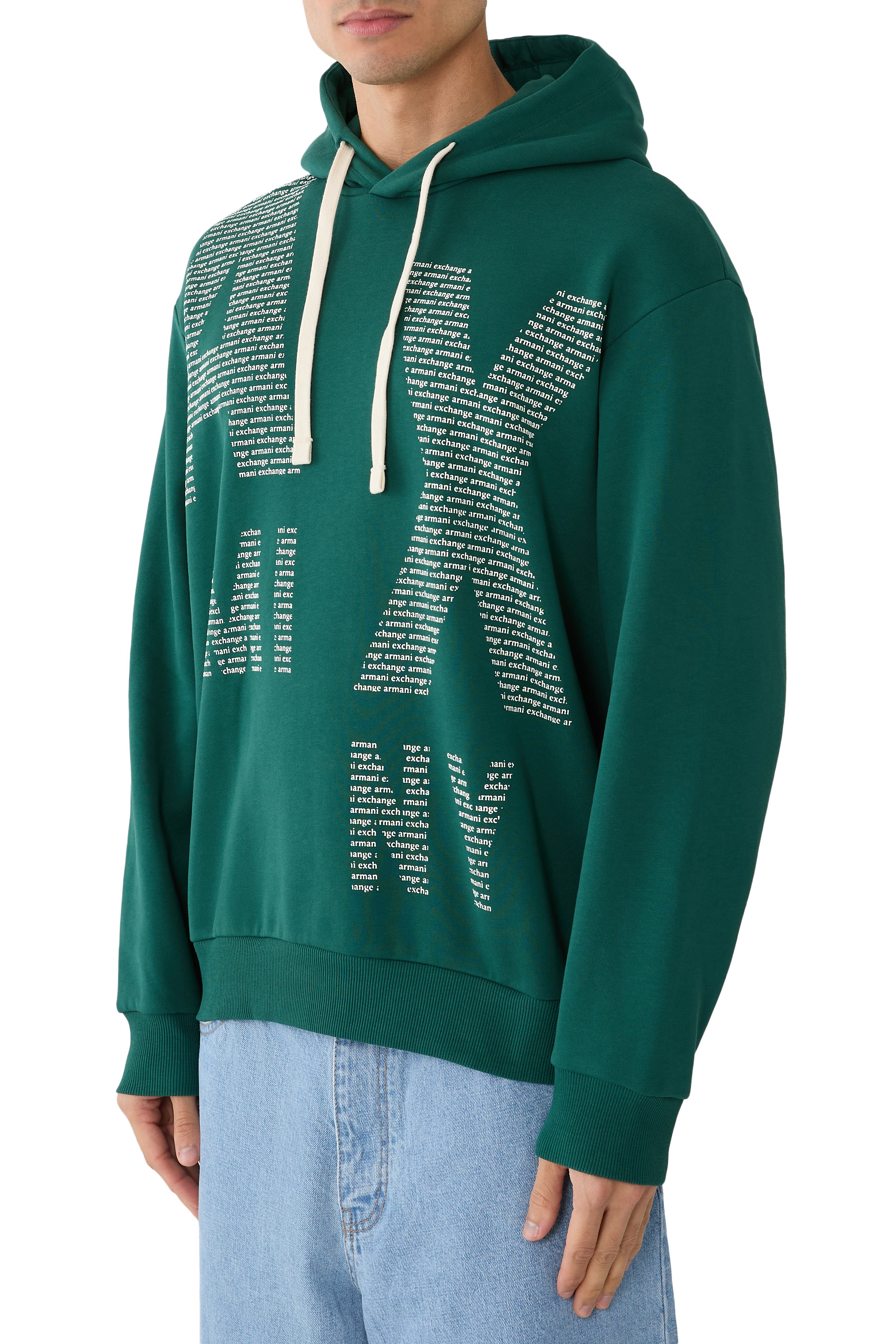 Drawstring and Front Lettering Hoodie