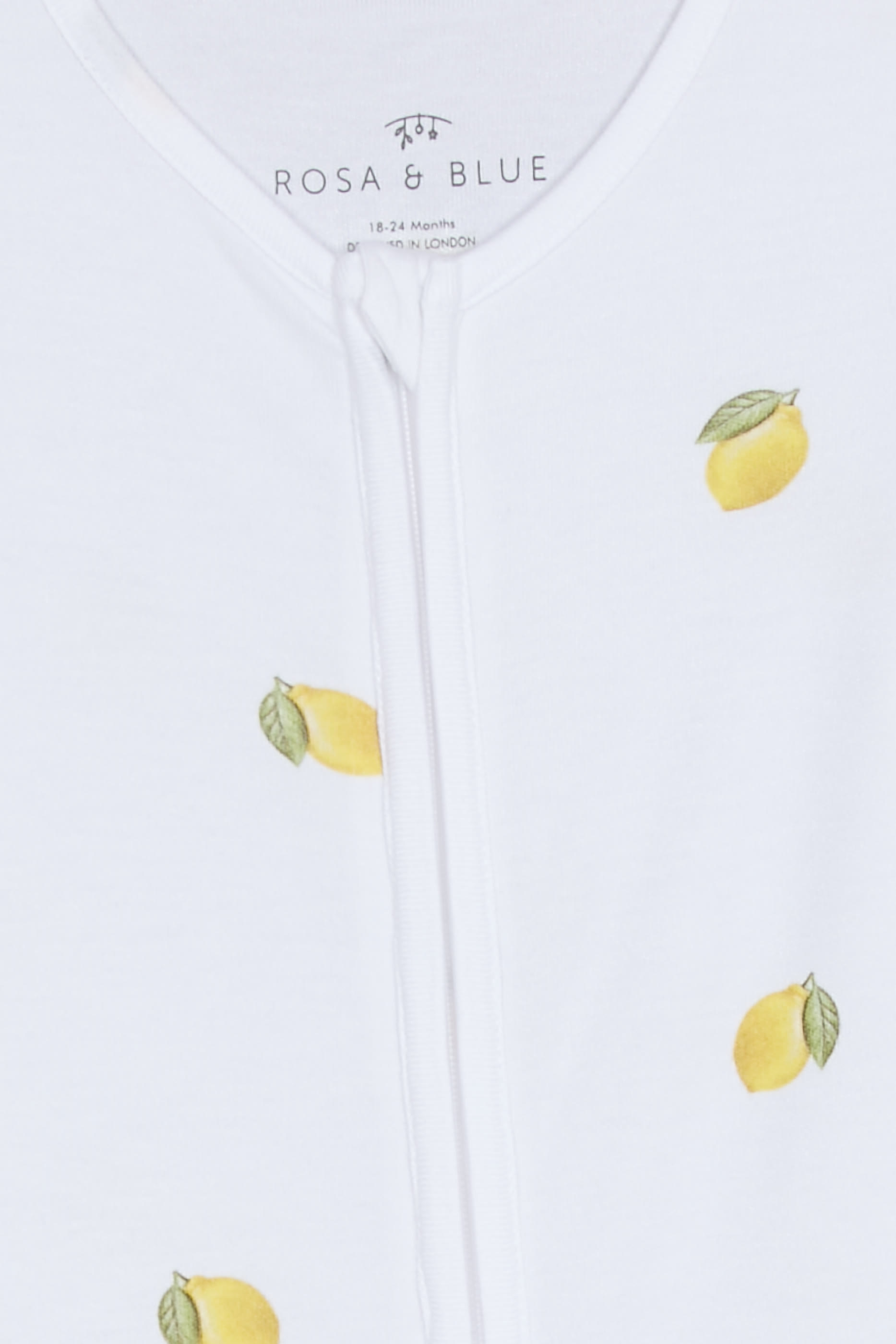 Kids Lemon Print Sleepsuit