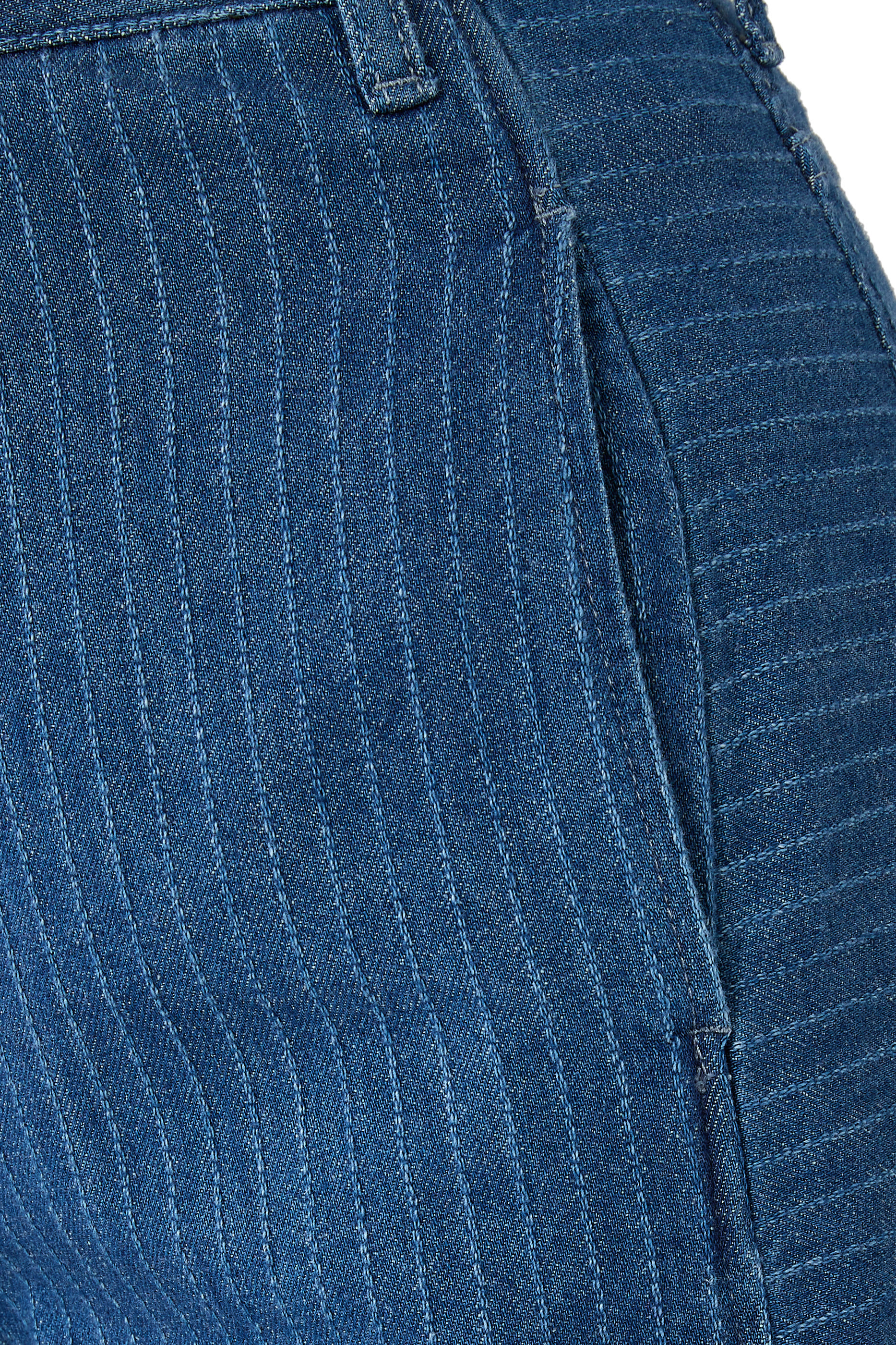 Five-Pocket Pinstriped Denim Pants 