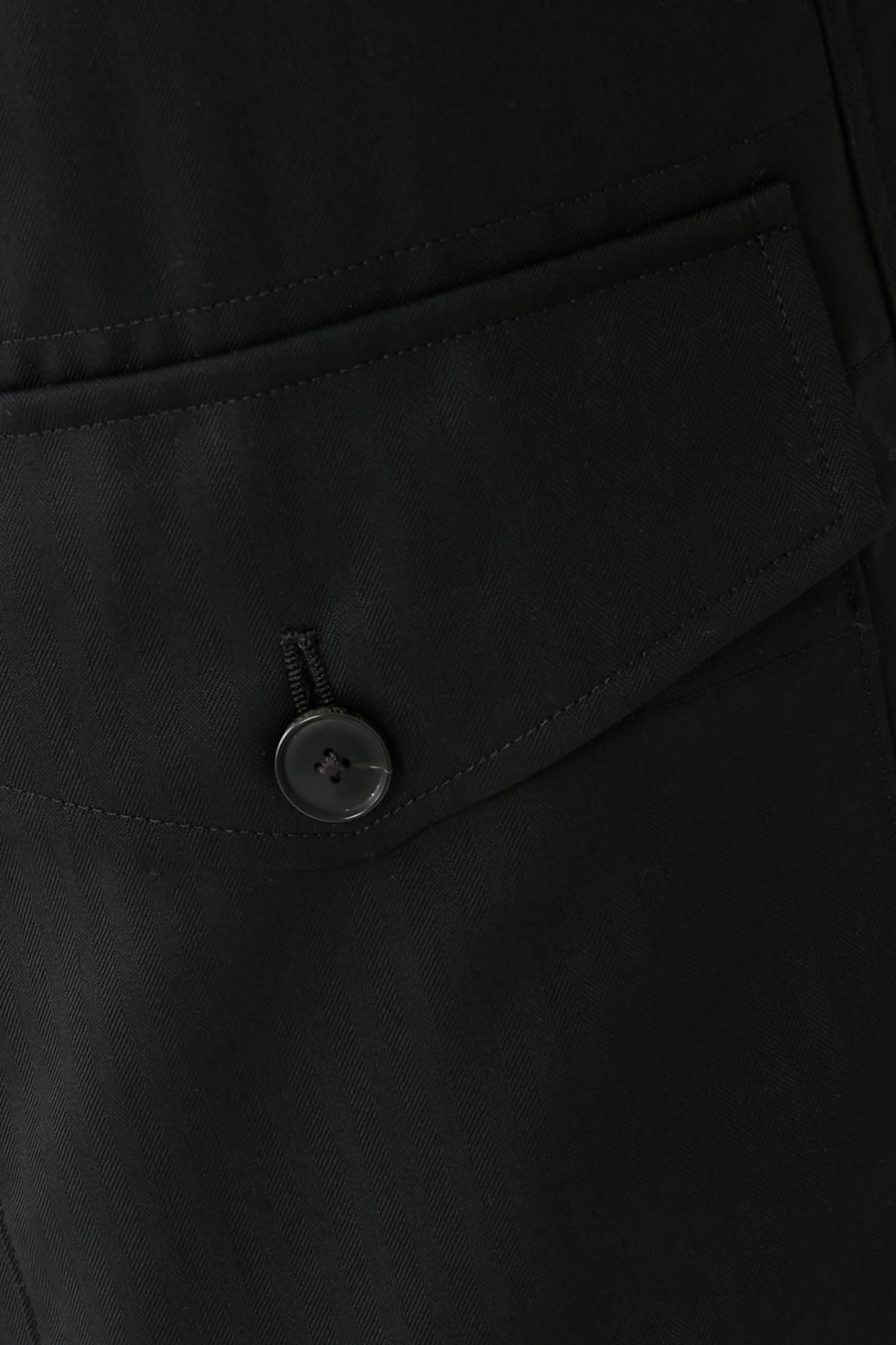 Wool Herringbone Cargo Pants