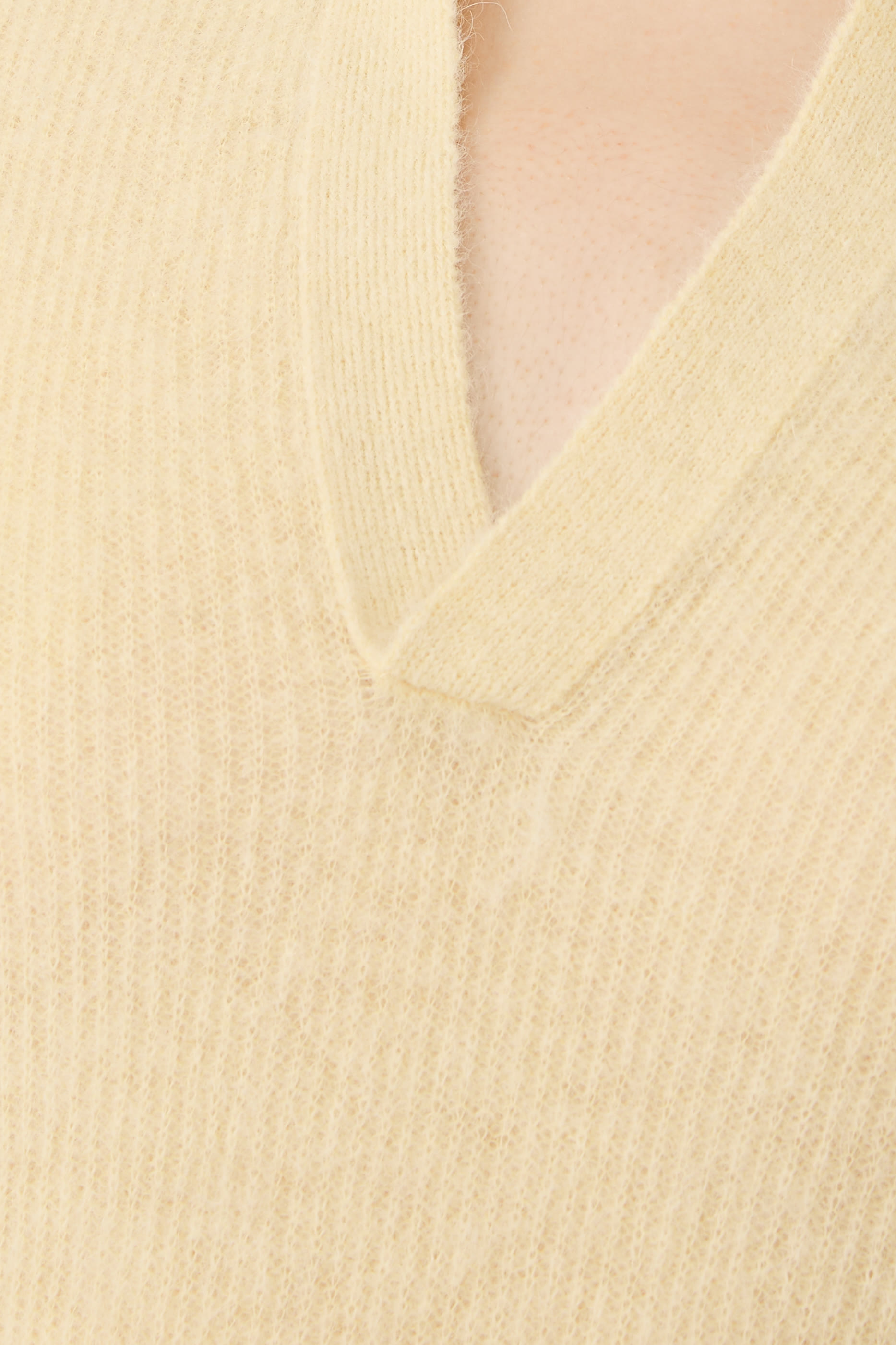 Baby Suri Alpaca Sheer Knit Skipper Polo 