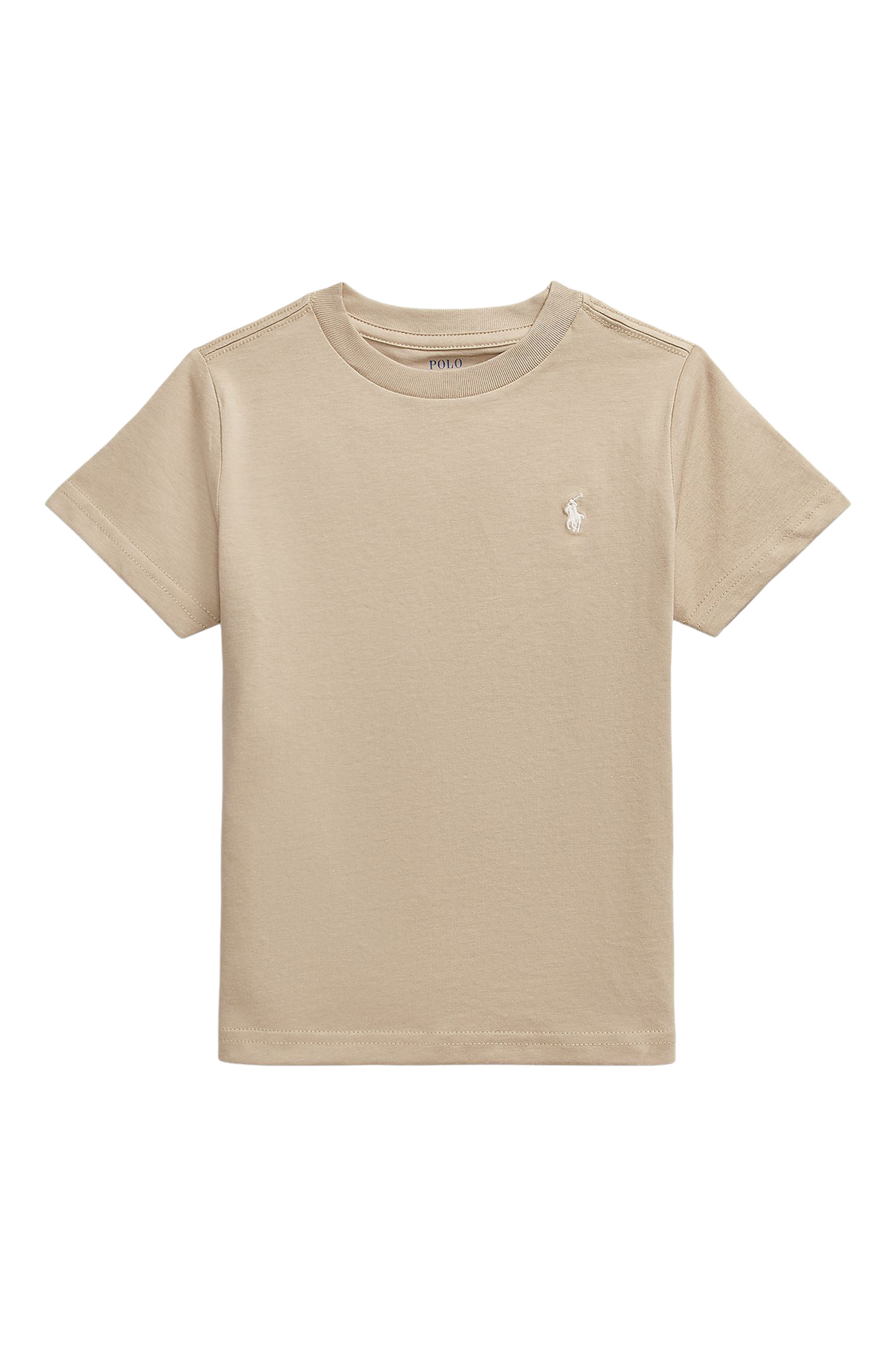 Kids Cotton Jersey Crewneck T-Shirt 