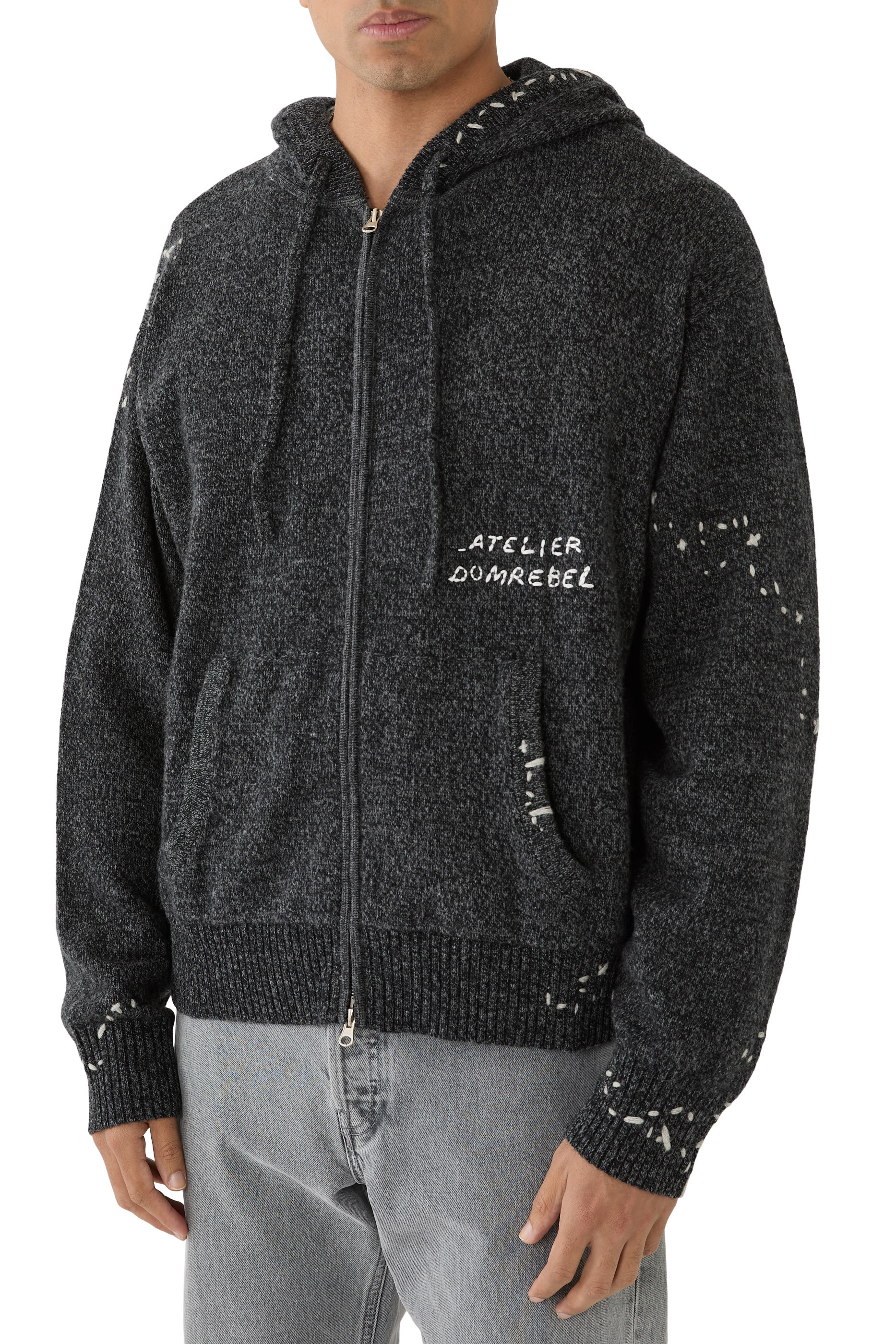 Office Knit Zip Hoodie