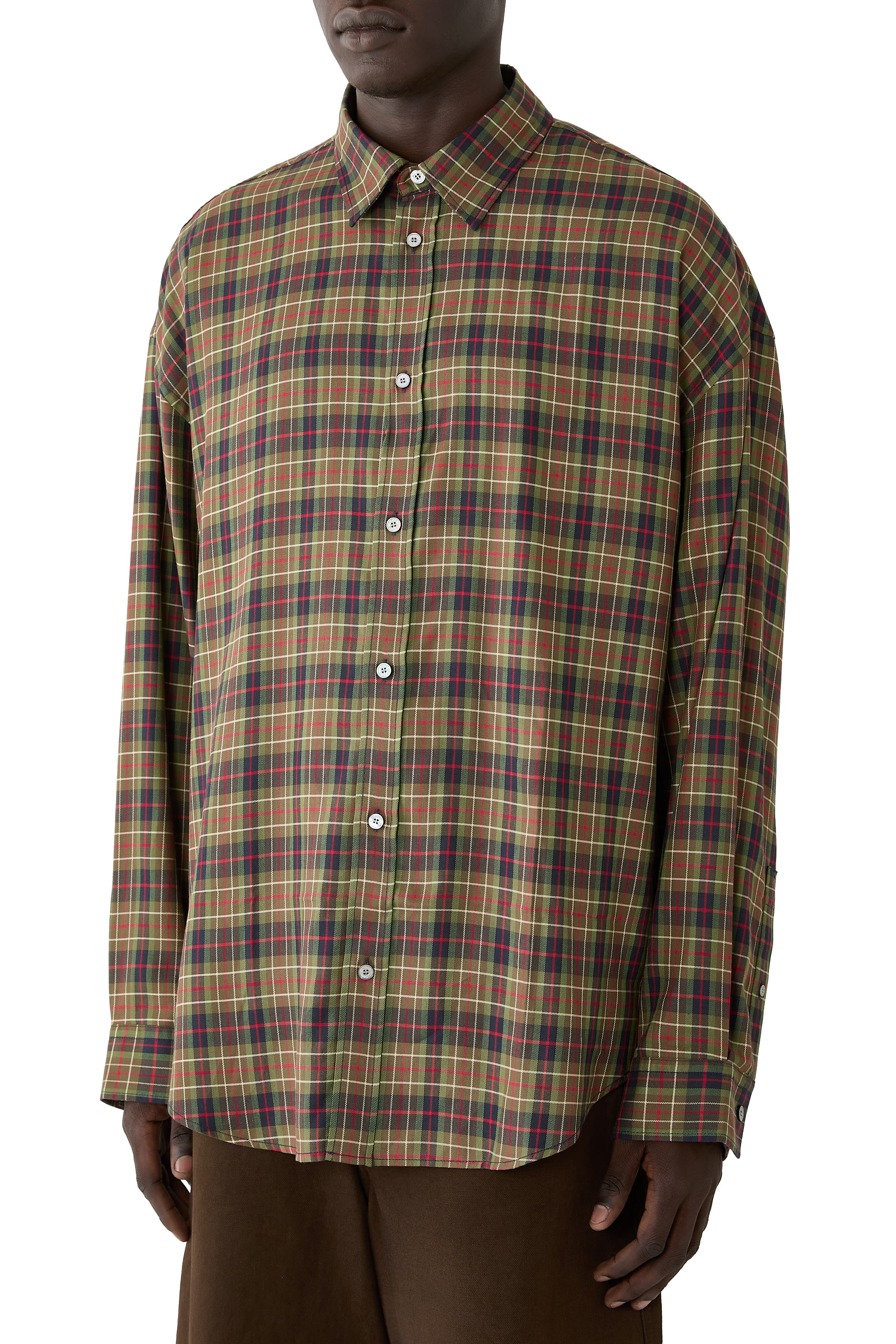 Flannel Button-Up Shirt