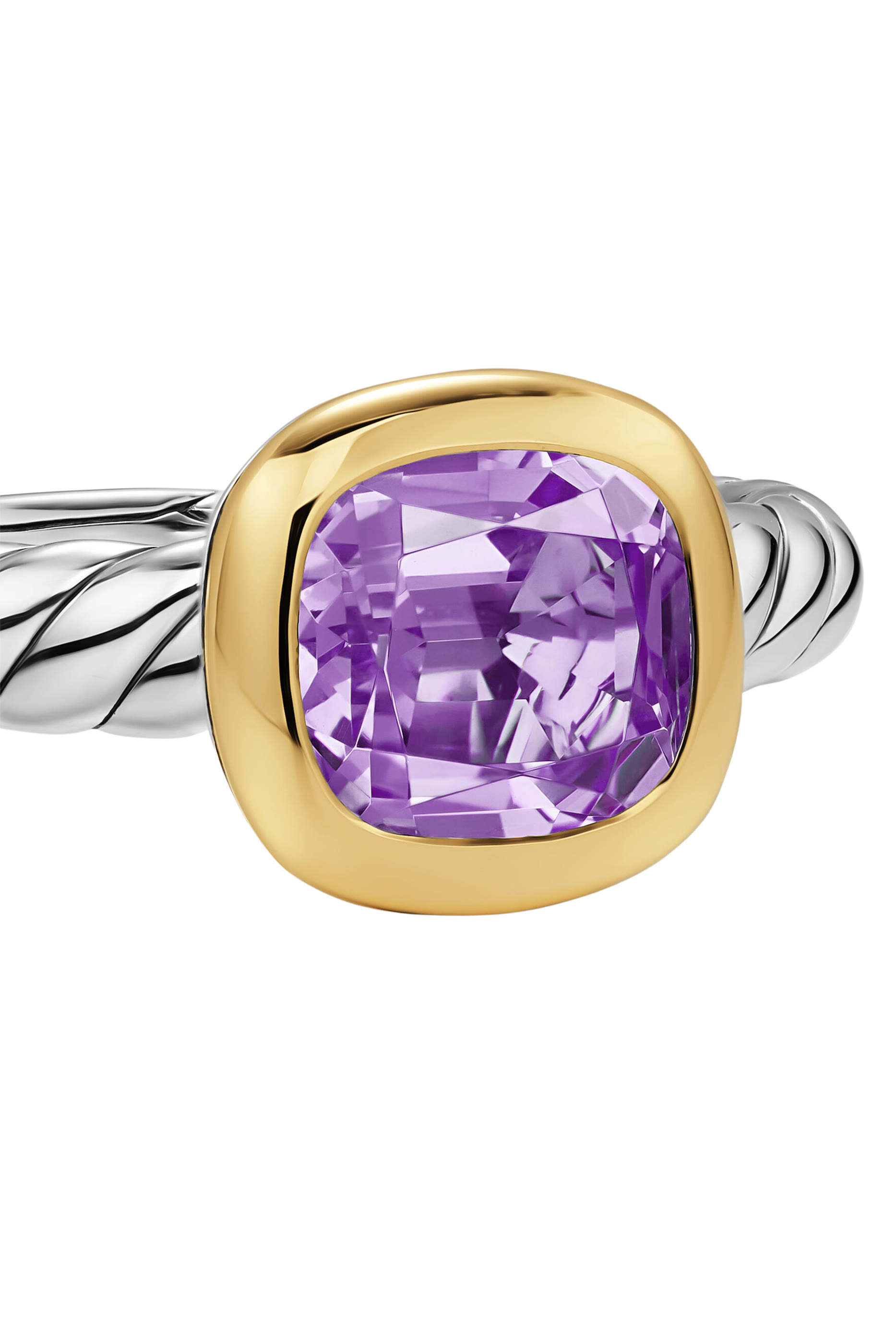   Mercer&reg; Color Stone Ring, Sterling Silver with 18K Yellow Gold  Amethyst 