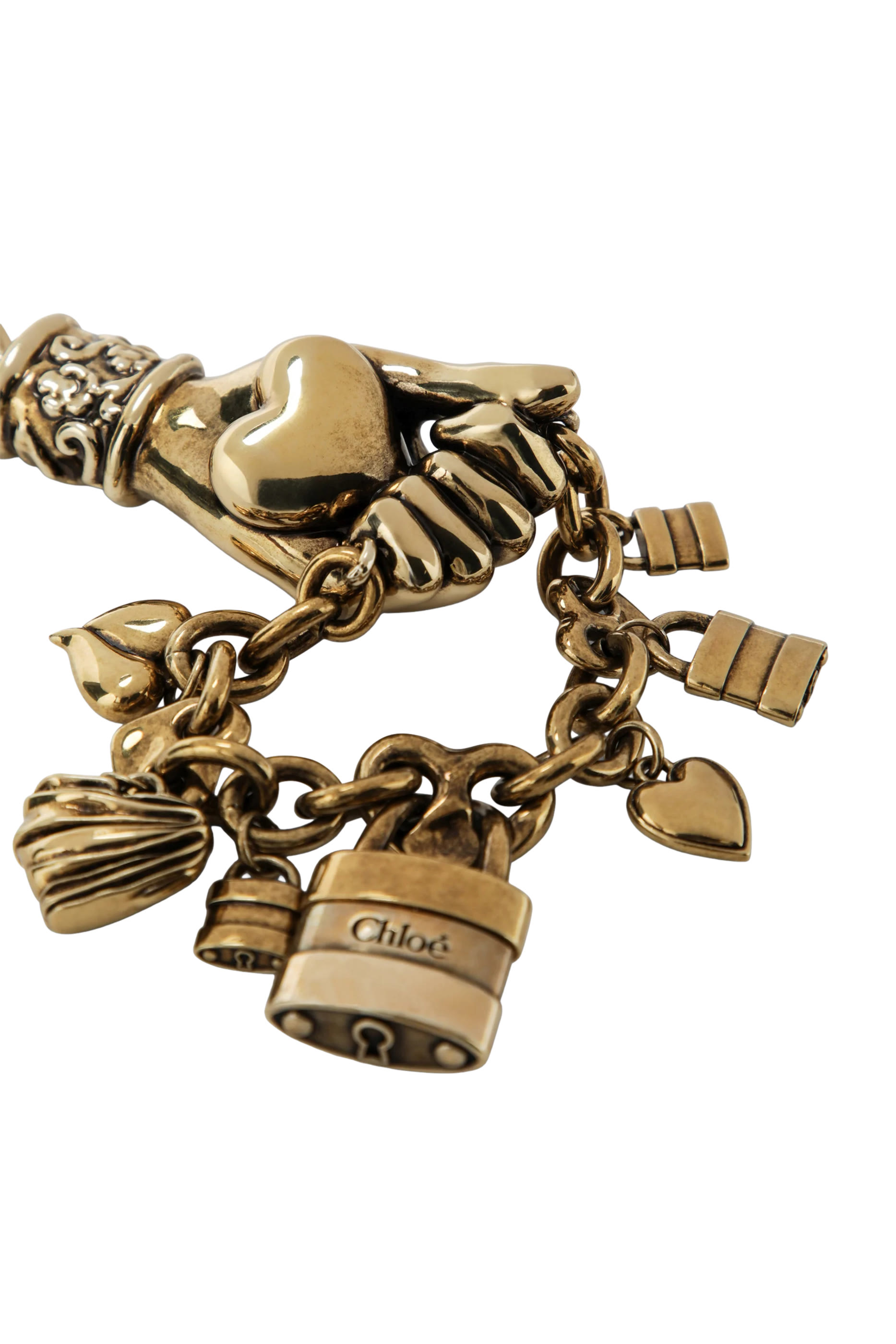 Symbols Hand  Heart Key Ring Bag Charm 