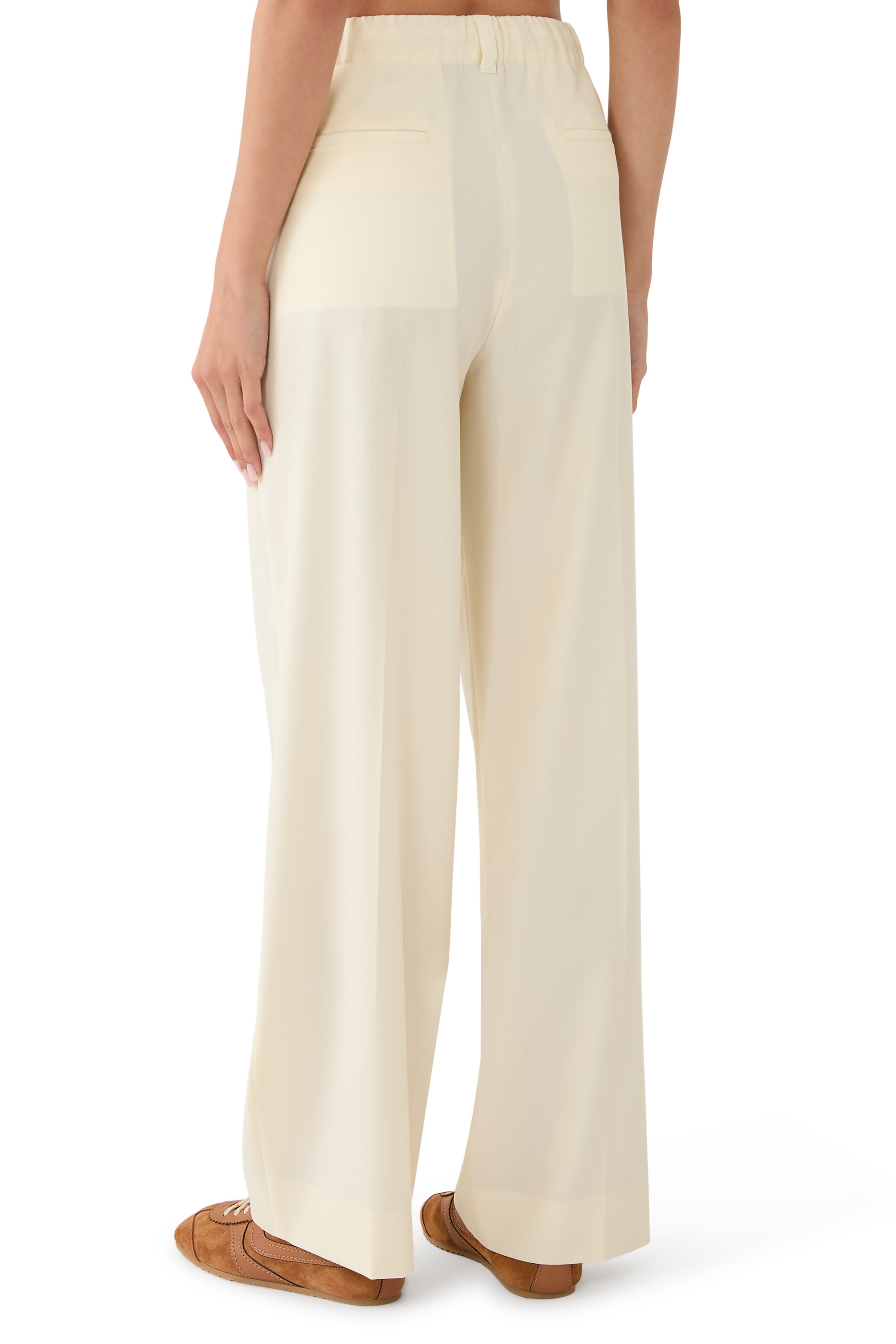 Pleated Drawstring Trousers