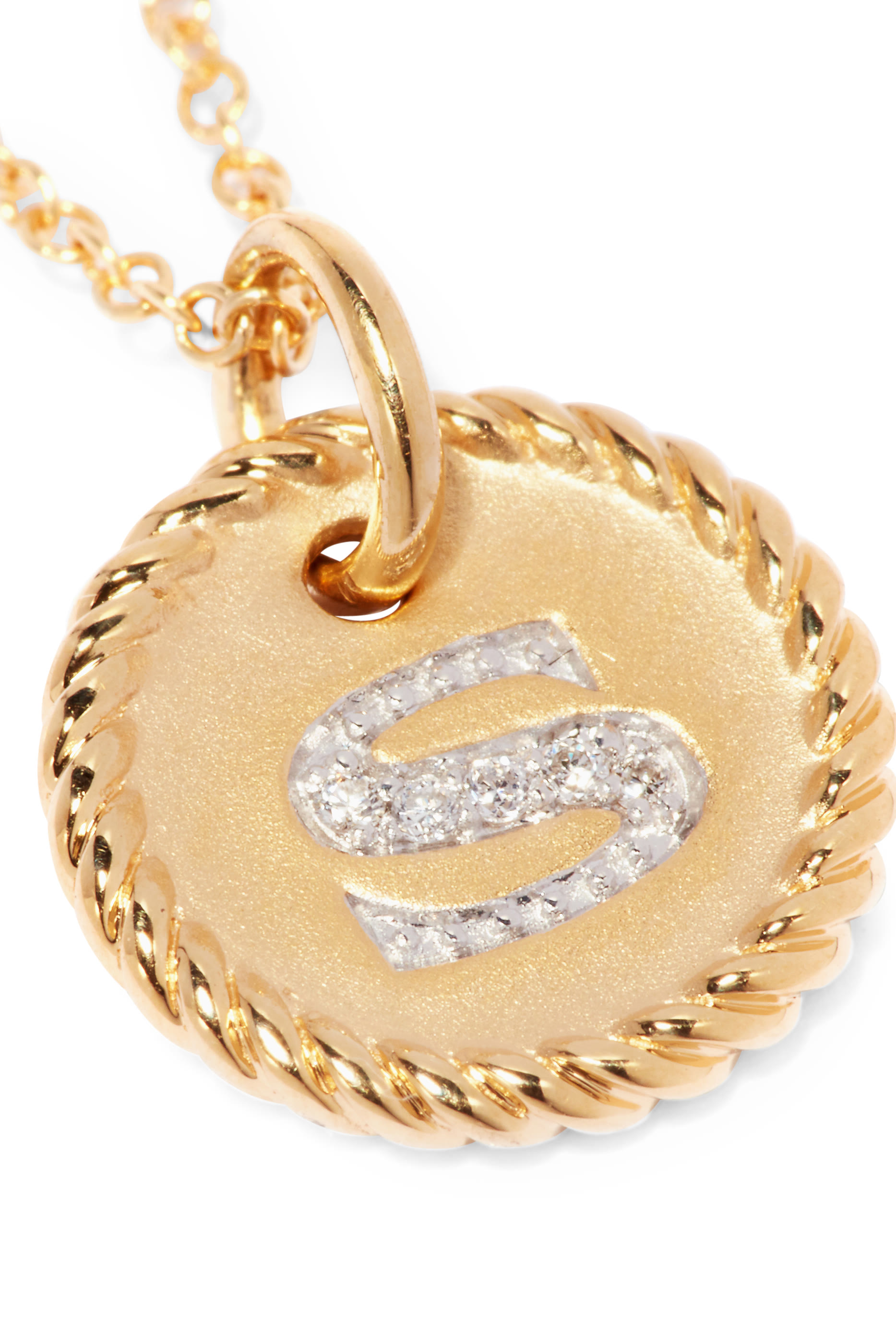 Initial S Charm Necklace